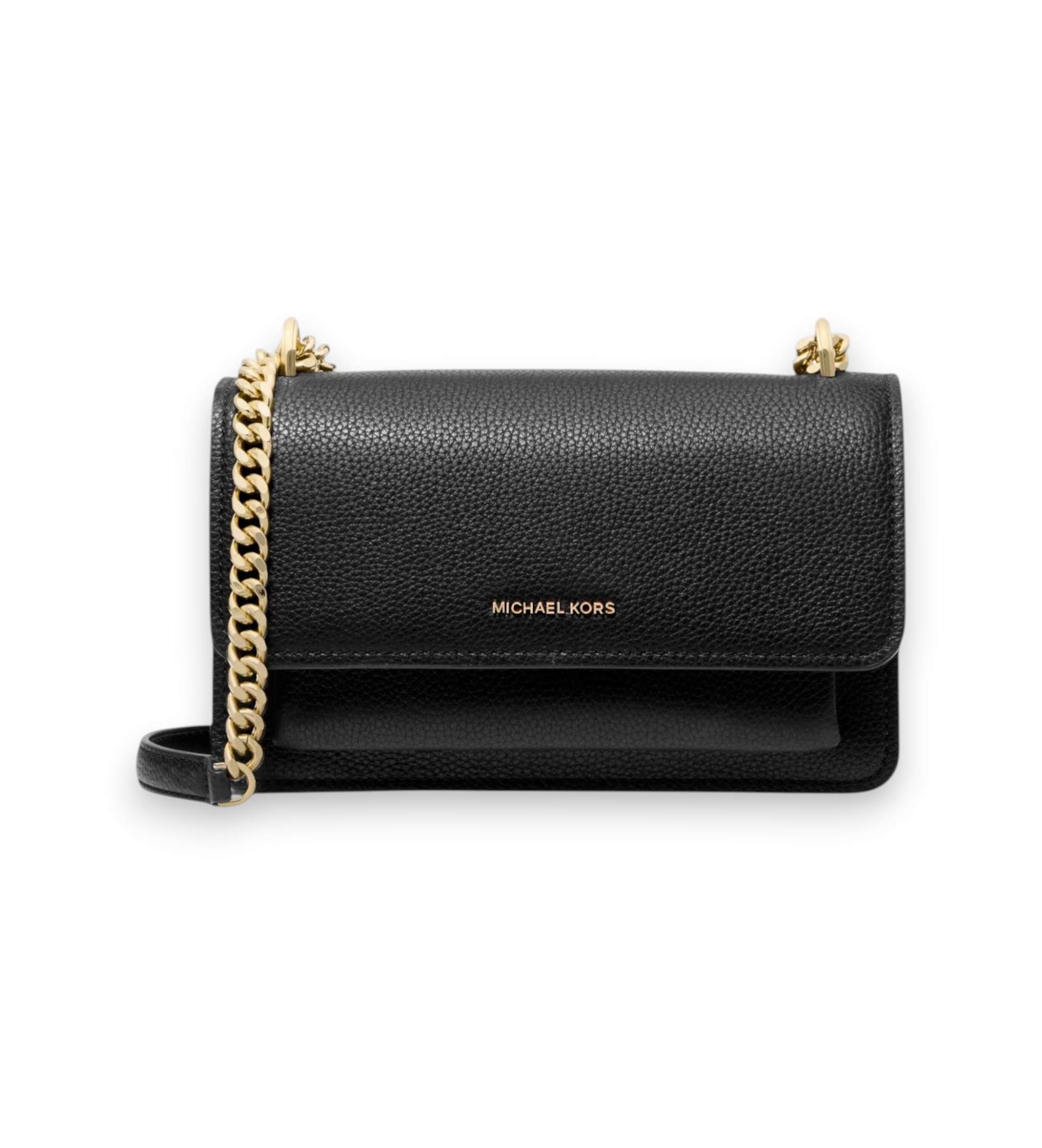 Michael Kors für Damen. 30T4GC7L3T Logo Leder Umhängetasche schwarz (OSFA), Lässig