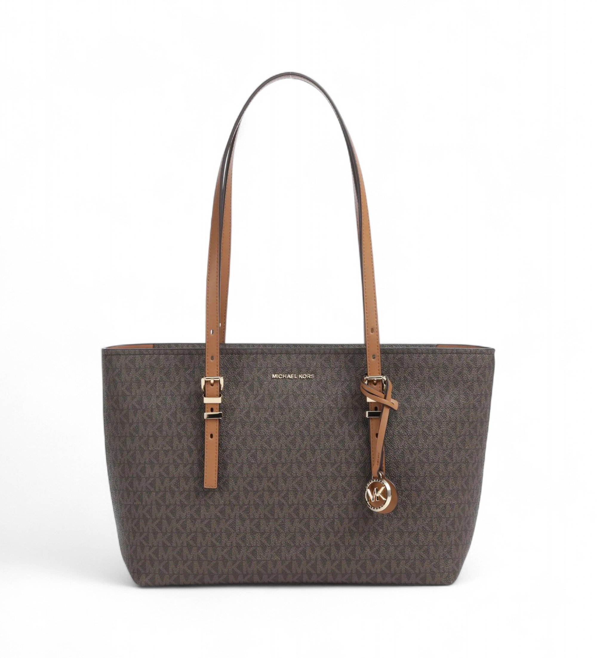 Michael Kors für Damen. 30T5GQNT2B Braune Tragetasche mit Monogramm (OSFA), Lässig, PVC