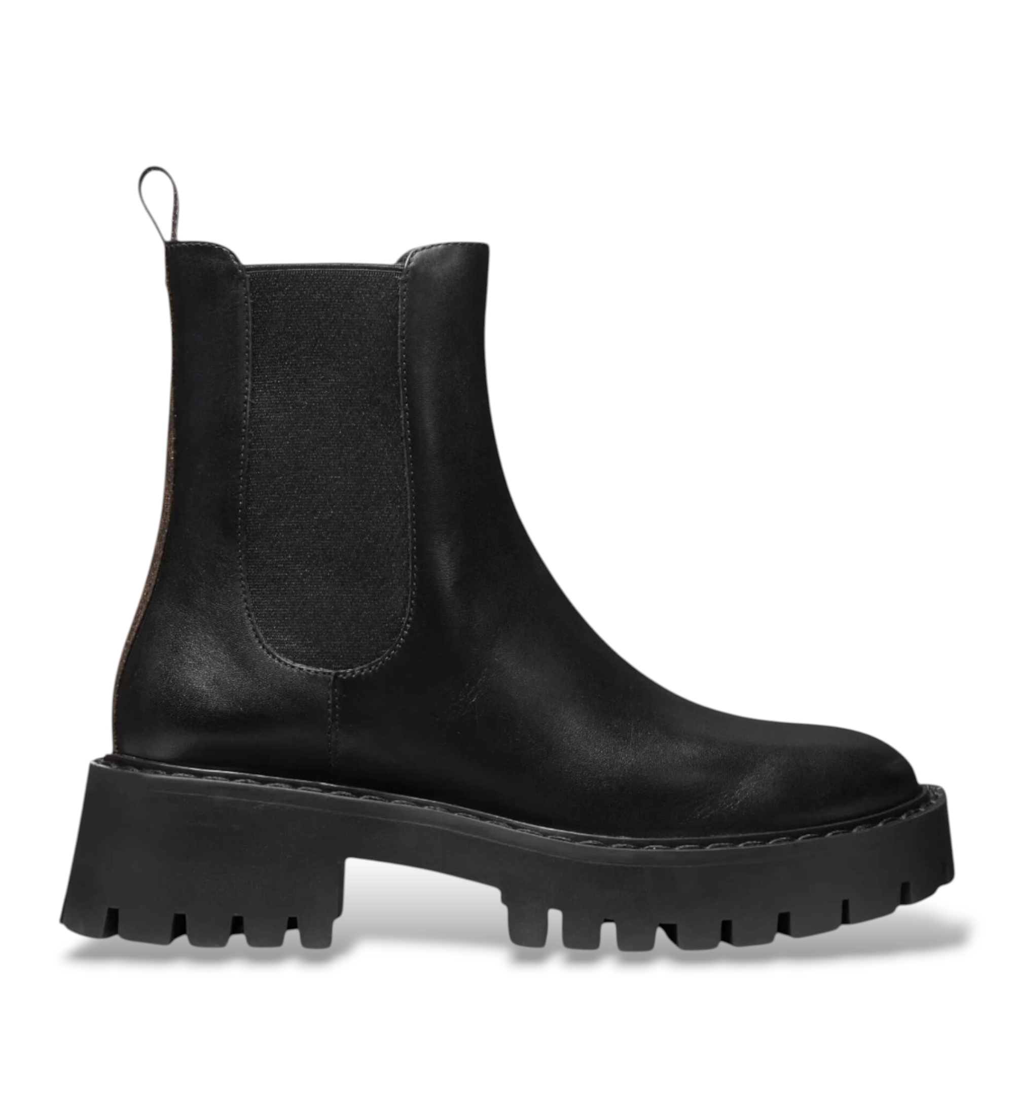 Michael Kors für Damen. 40F4ASFE6L Leder-Stiefeletten Asher schwarz (40), 3 bis 5 cm, Keine, Lässig