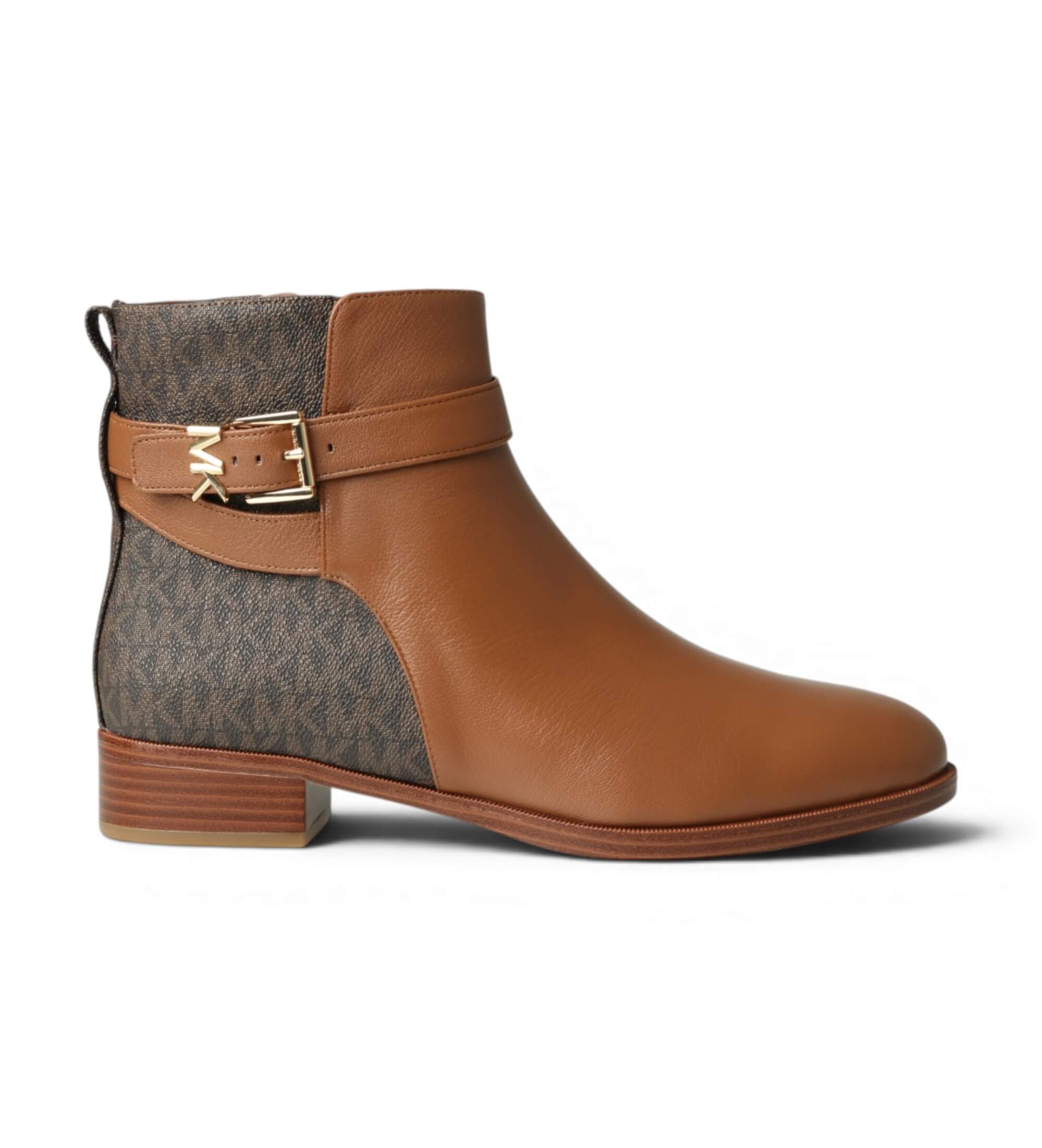 Michael Kors für Damen. 40T6RCFE6L Stiefeletten aus Leder Rachel braun (40), 1 bis 3 cm, Reißverschluss, Lässig, Klassisch