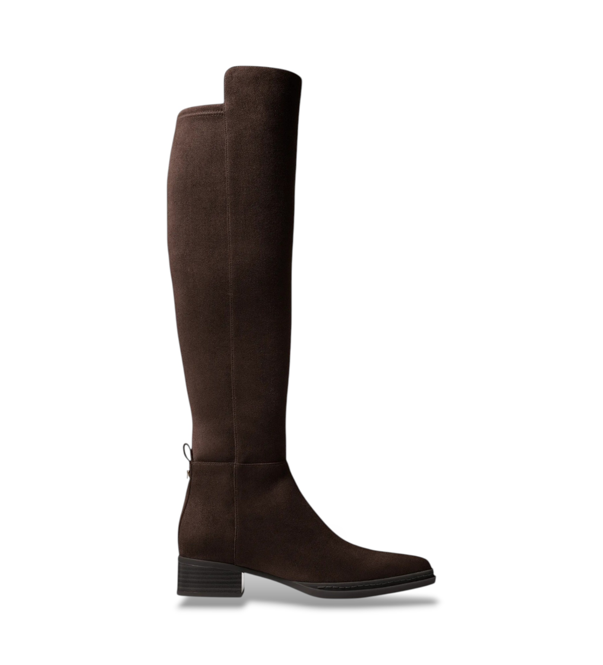 Michael Kors für Damen. 40F6LXMB1S Lex Stiefel Schokoladenbraun (7.0), Stoff, Wohnung, Keine, Lässig