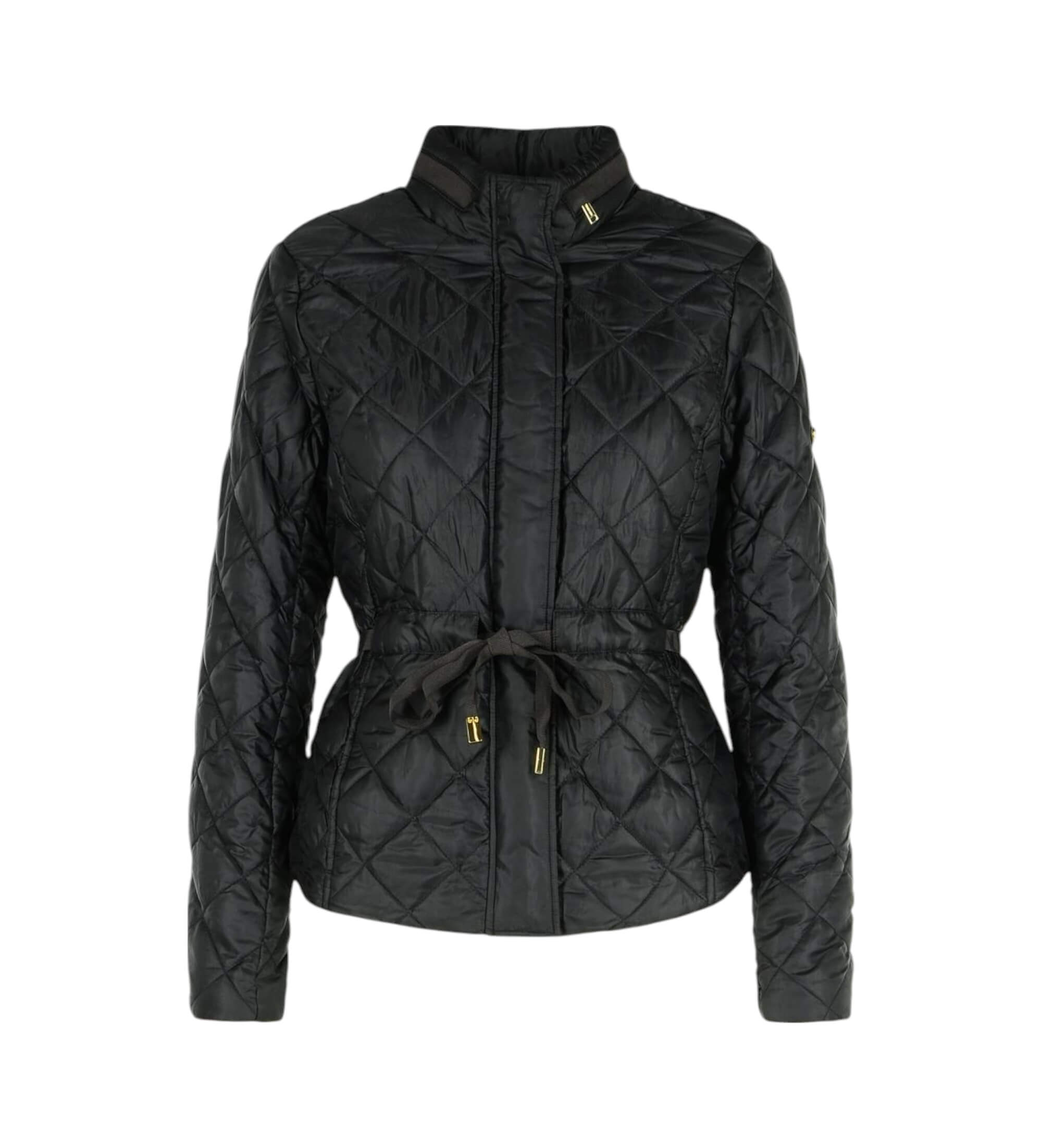 Michael Kors für Damen. MT520IB3SB Belted Eco down schwarz (L), Lässig, Recyceltes Polyester