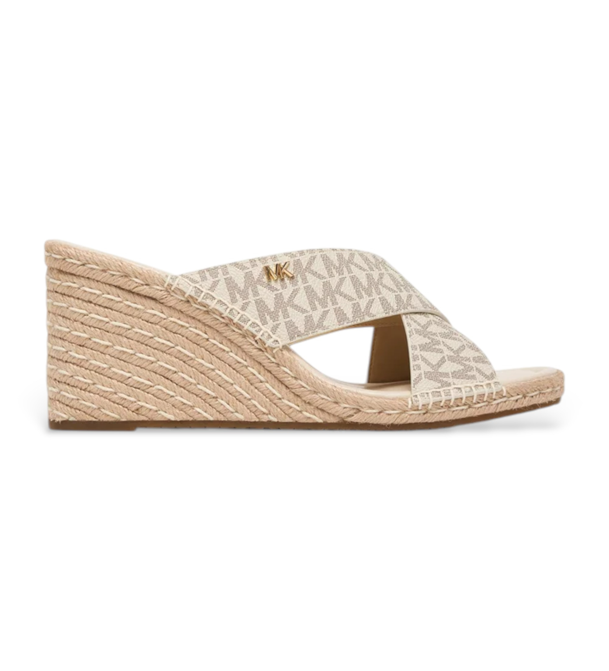 Michael Kors für Damen. 40R6KZMS1B Kenzie beige Sandalen (37), 3 bis 5 cm, Keine, Lässig