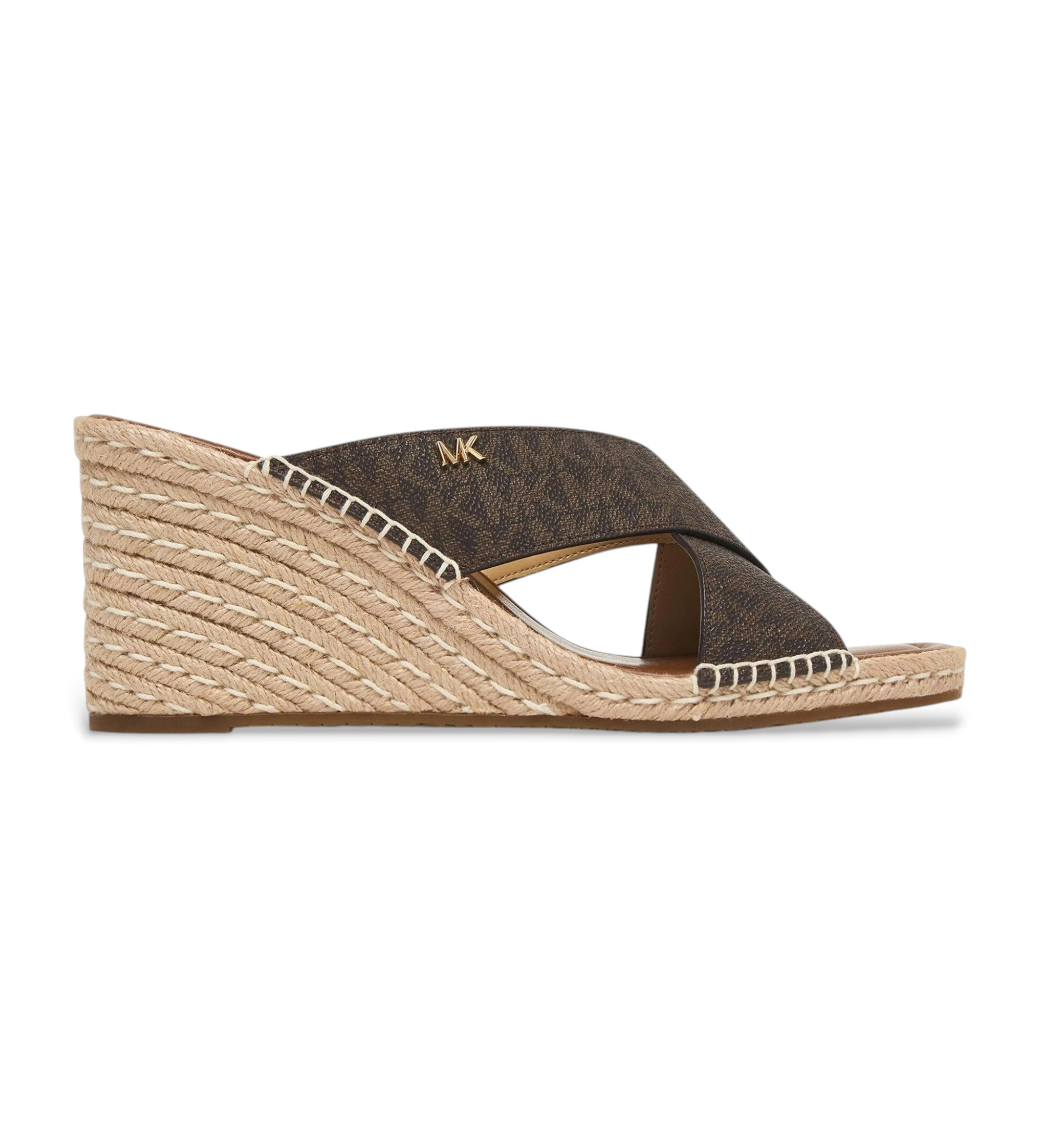 Michael Kors für Damen. 40R6KZMS1B Braune Kenzie-Sandalen (40), 3 bis 5 cm, Keine, Lässig