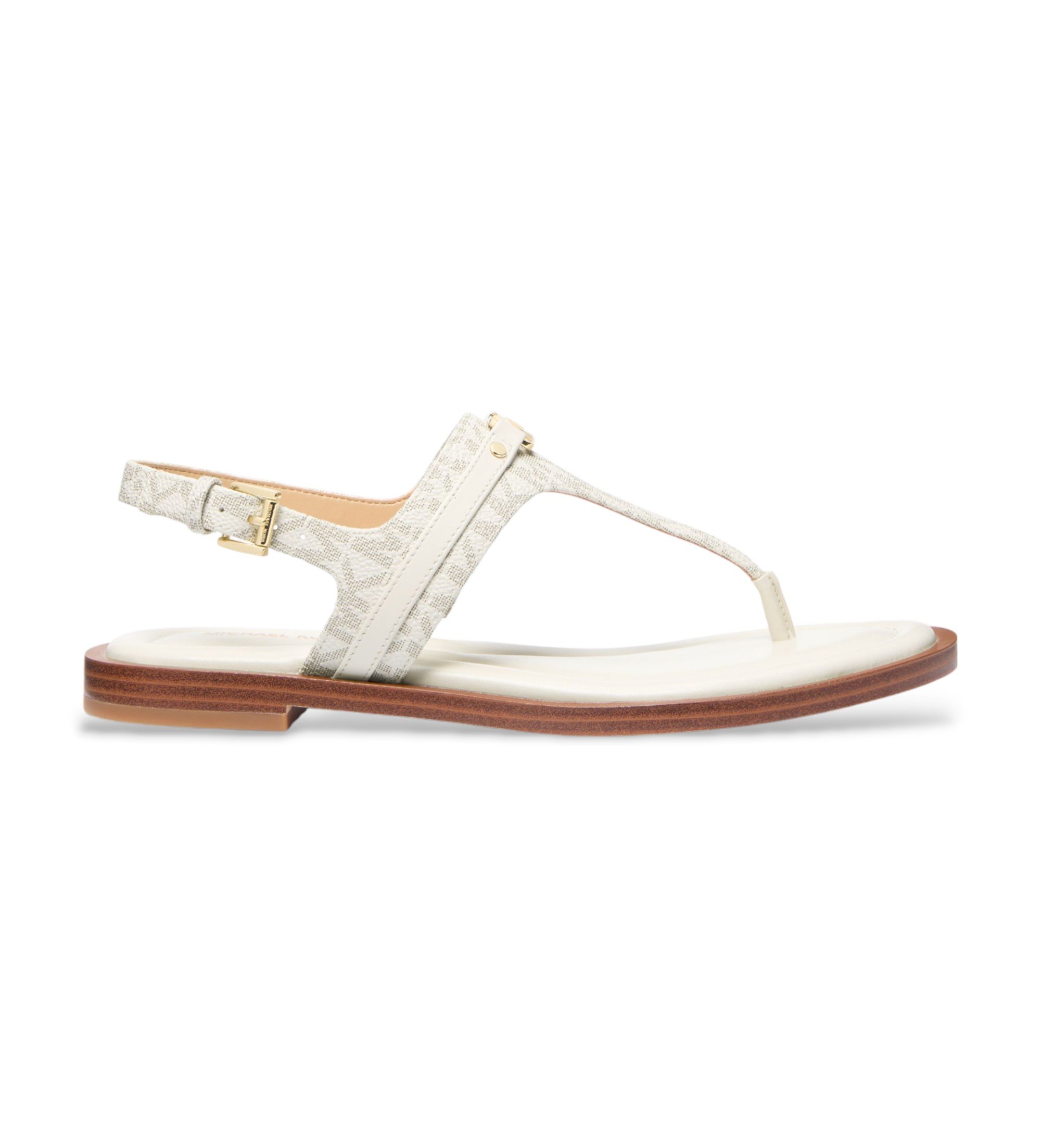 Michael Kors für Damen. 40S5MAFS1B Mandy beige Sandalen (38), Wohnung, Schnalle, Lässig