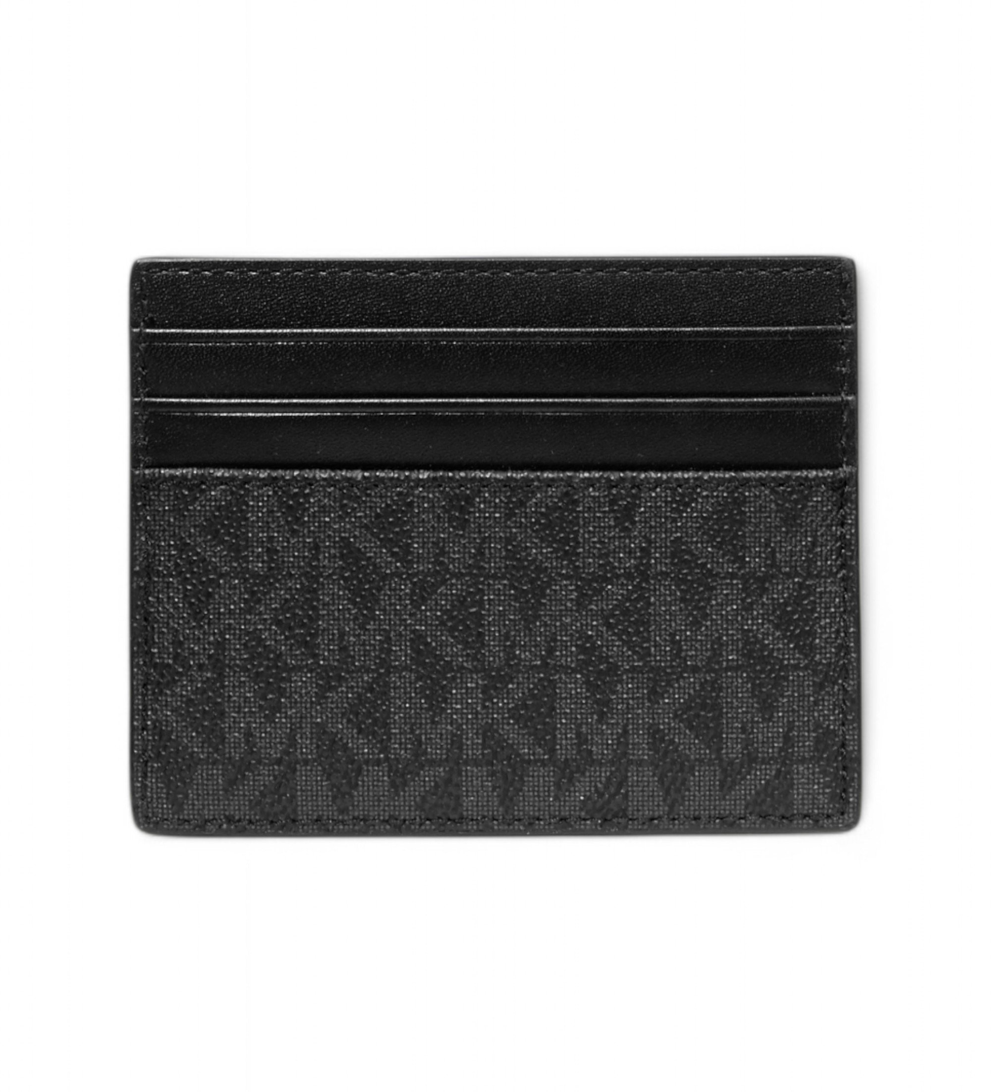 Michael Kors für Herren. 39F9LGYD2B Greyson Large Kartenhalter mit Logos schwarz (OSFA), Lässig, Segeltuch