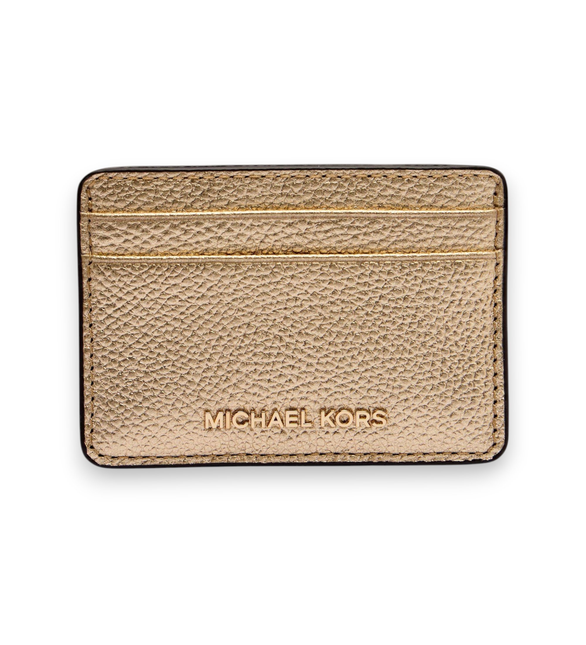 Michael Kors für Damen. 32H9TJ6D1L Jet Set Kartenhalter in Gold (OSFA), Lässig, Leder