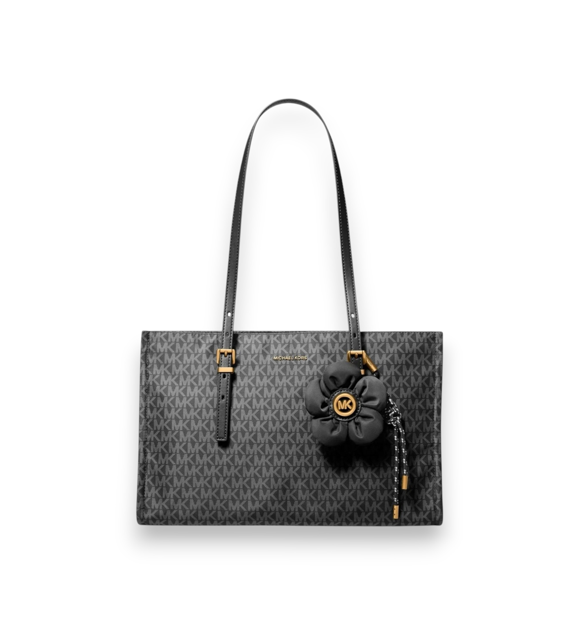 Michael Kors für Damen. 30T6A6ZT8C Zadie Tote-Tasche mittelgroß mit Logo-Druck schwarz (OSFA), Lässig, Polyester