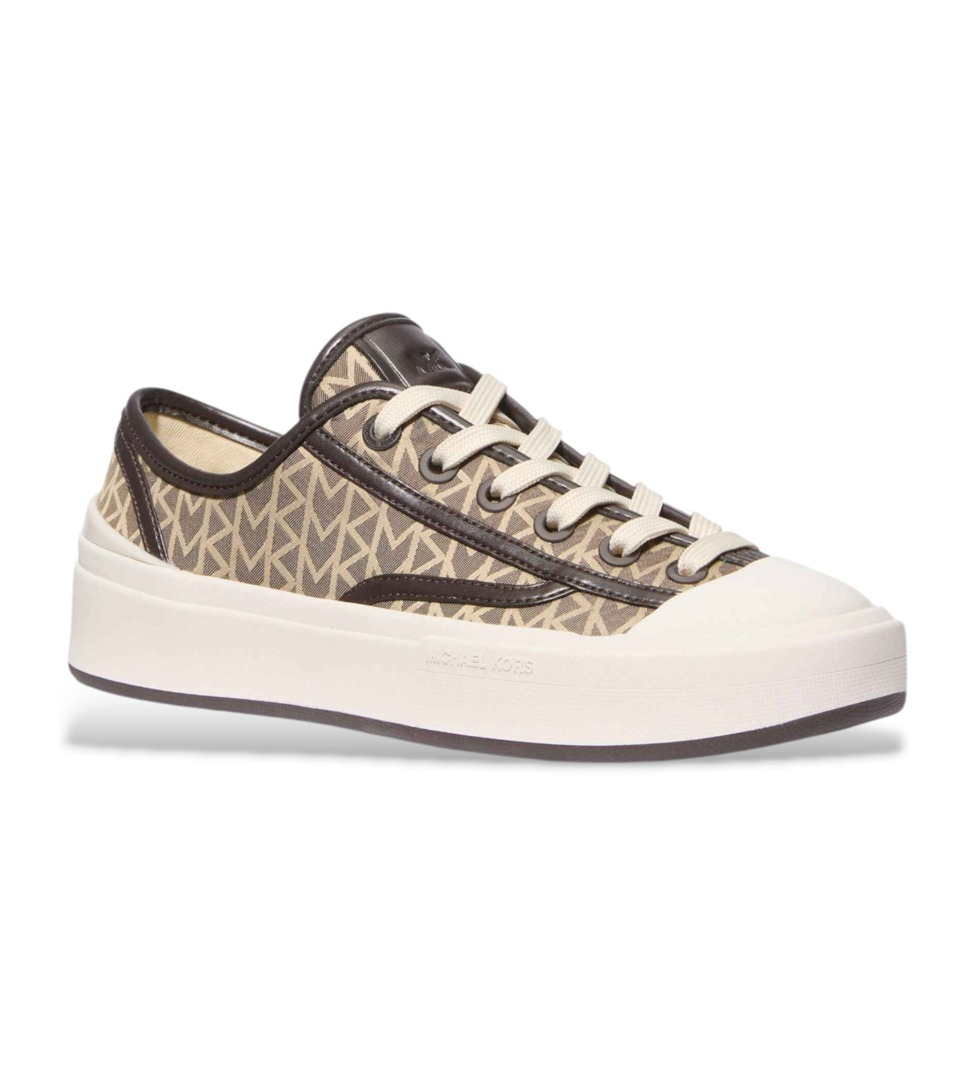 Michael Kors für Damen. 43T5JDFS1Y Turnschuhe Mk2000 Jacquard braun (41), Wohnung, Schnürsenkel, Lässig