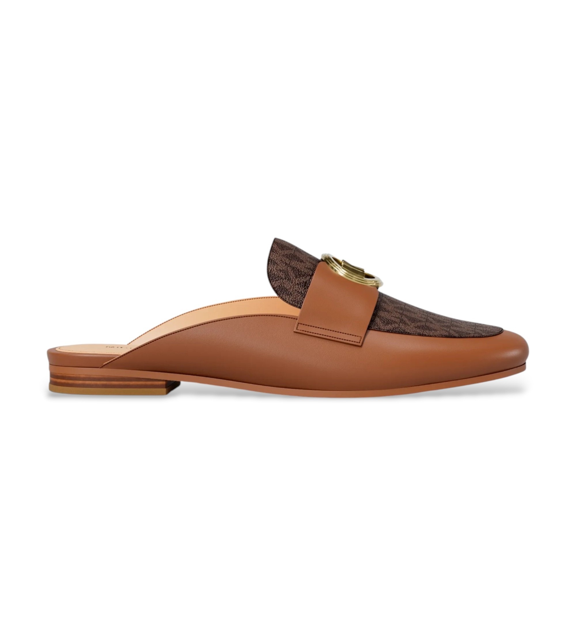 Michael Kors für Damen. 40T6MZFP3L Mckenzie Clogs aus Leder mit braunem Logo (41), Wohnung, Keine, Lässig, Klassisch
