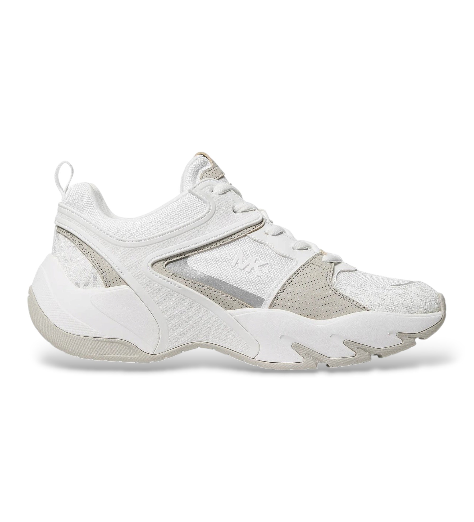 Michael Kors für Herren. 42S6CHFS1D Weiße Chase-Turnschuhe (41), Wohnung, Schnürsenkel, Lässig