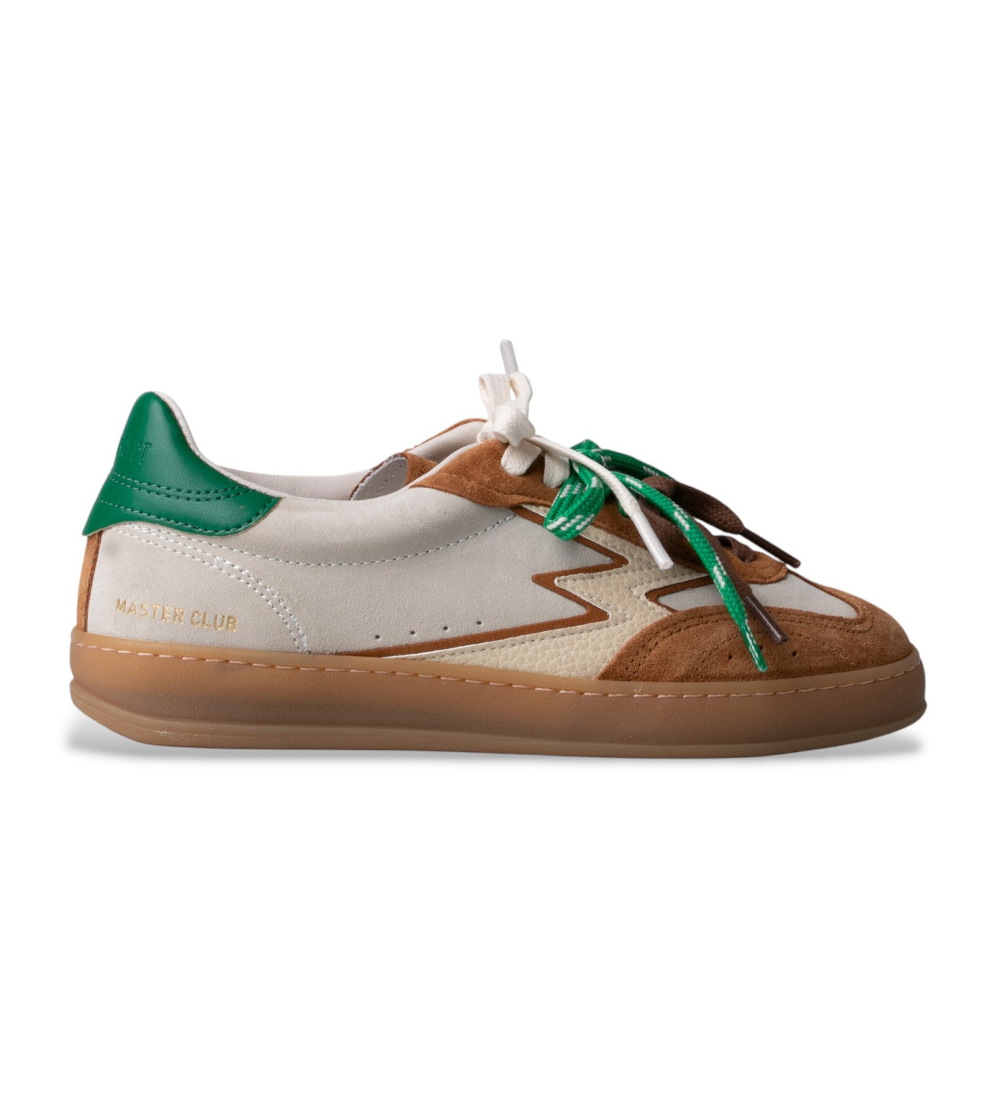 MOA Concept für Damen. CL264 Beige Club Leder Turnschuhe (41), Wohnung, Schnürsenkel, Lässig