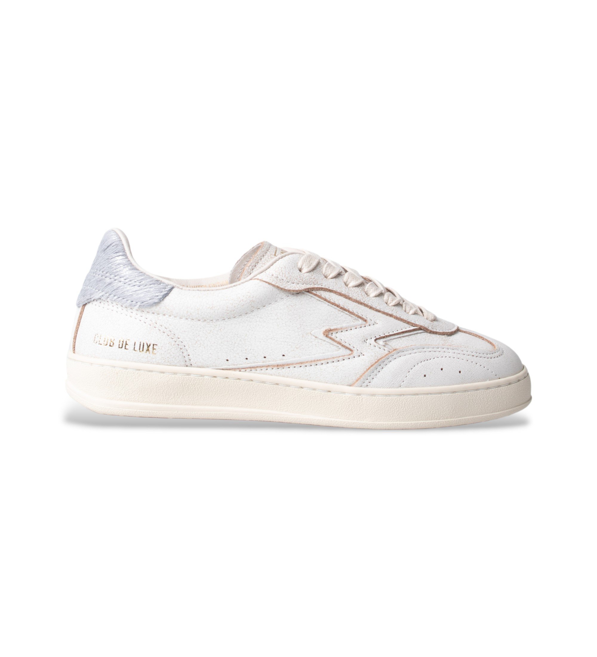 MOA Concept für Damen. CL277 Leder Turnschuhe Club weiß (36), Wohnung, Schnürsenkel, Lässig