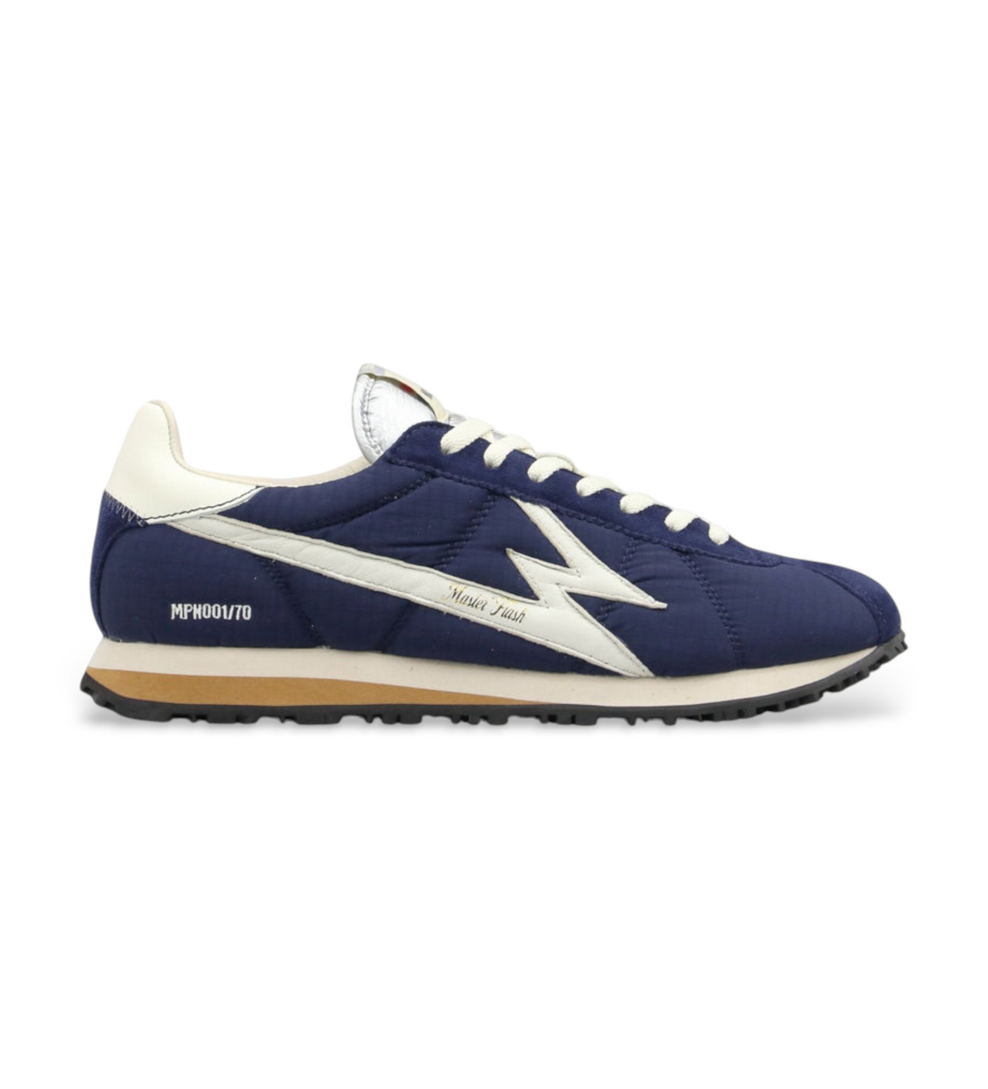 MOA Concept für Herren. FL080 Leder Turnschuhe Flash navy (45), Wohnung, Schnürsenkel, Lässig, Marine
