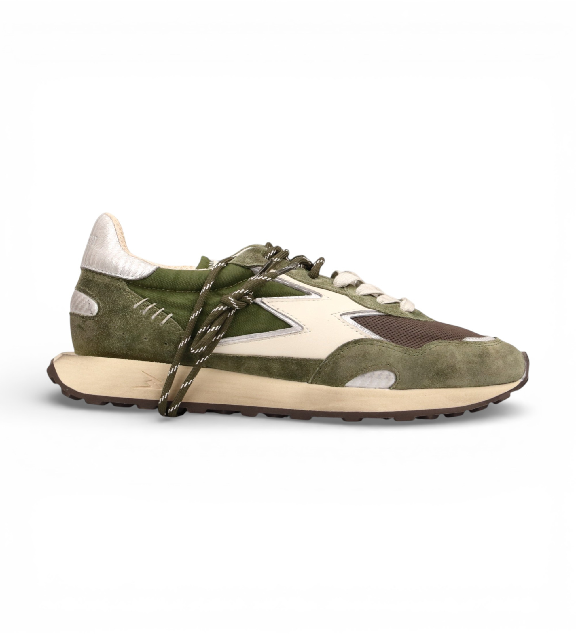 MOA Concept für Herren. HY226 Hype Schuhe grün (43), Wohnung, 1 bis 3 cm, Schnürsenkel, Lässig