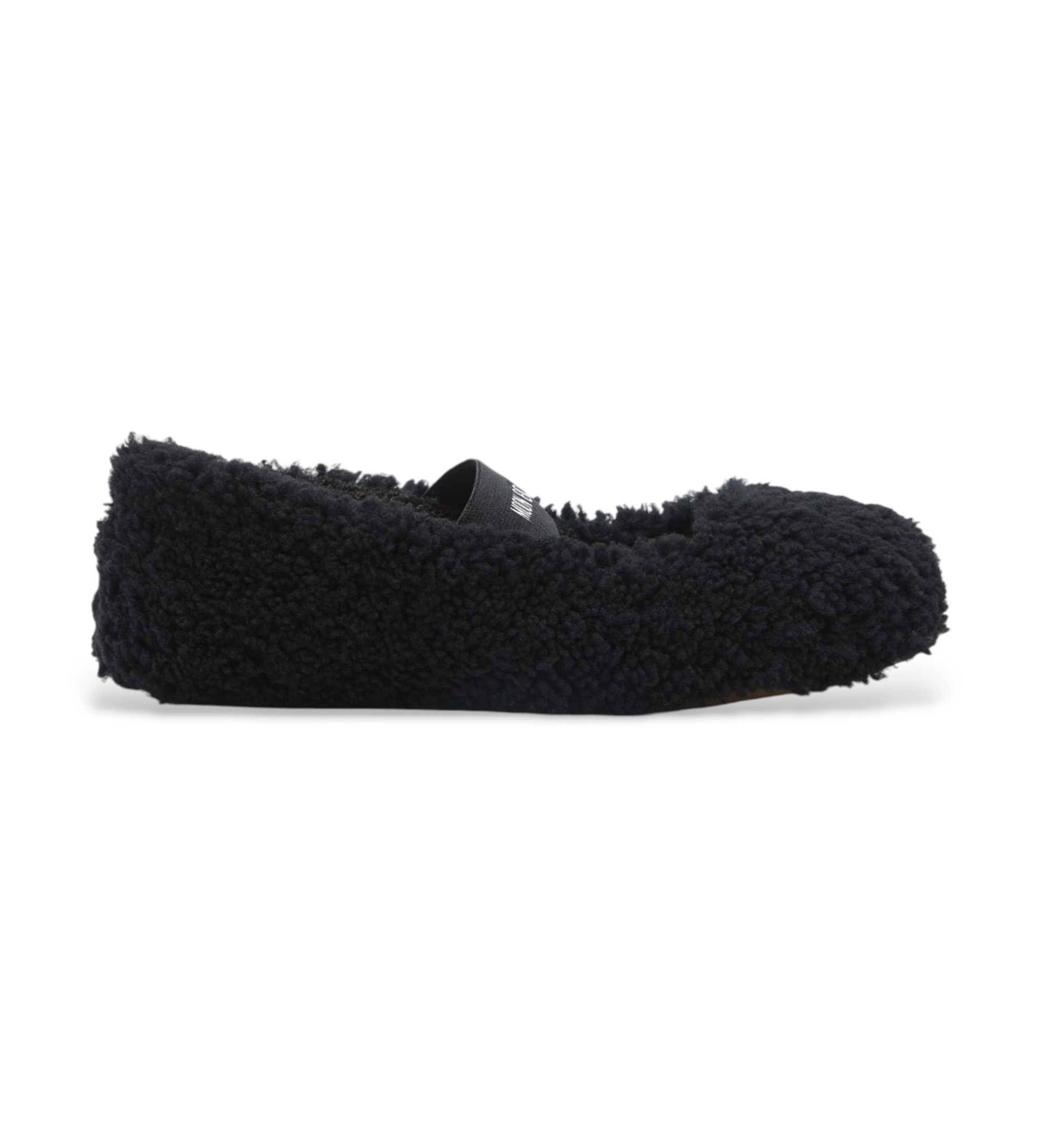 Moon Boot für Damen. 80D2400010 Schwarze Shearling Ballerinas (37), Leder, Wohnung, Keine, Lässig