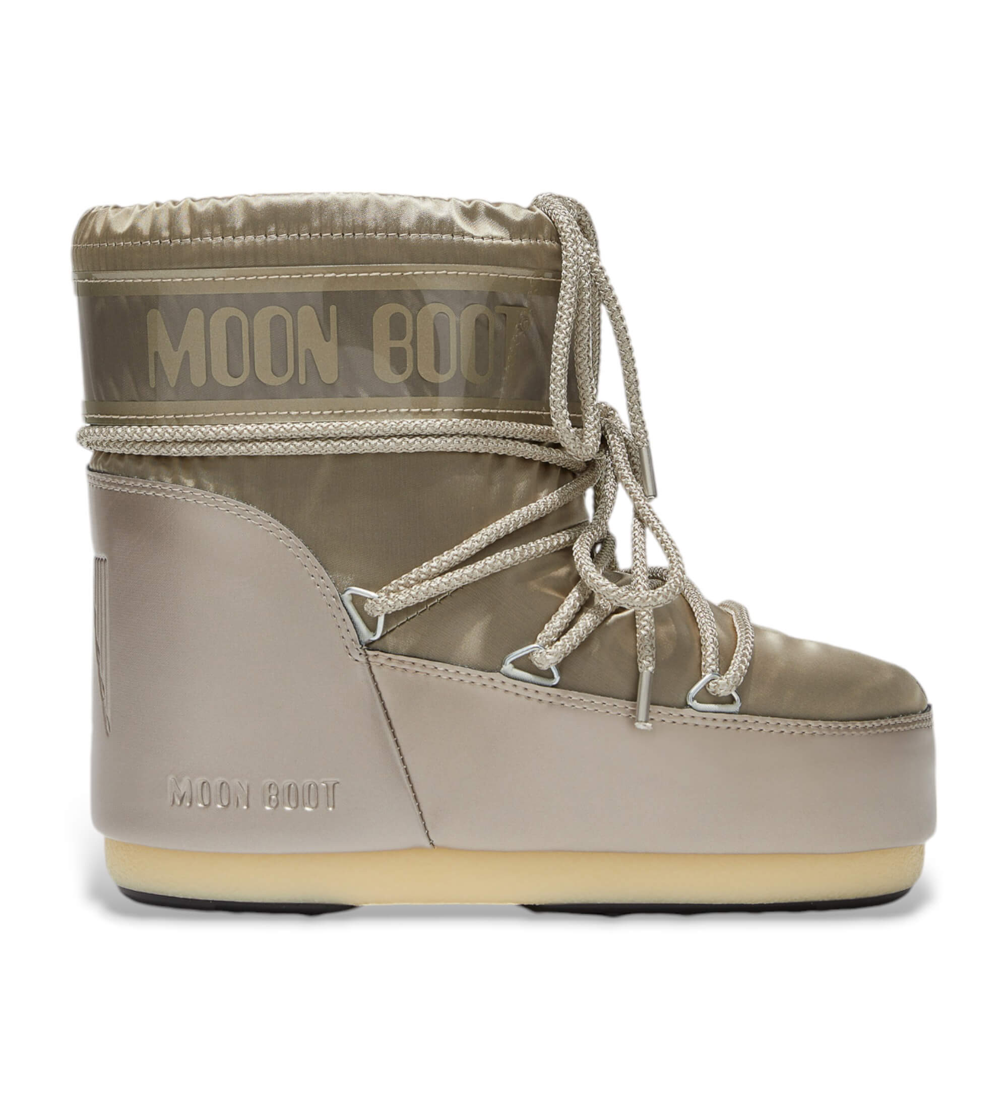 Moon Boot für Damen. 80D1409350 Icon Low Glance Bronze Stiefel (42/44), Wohnung, Keine, Lässig, Schnee