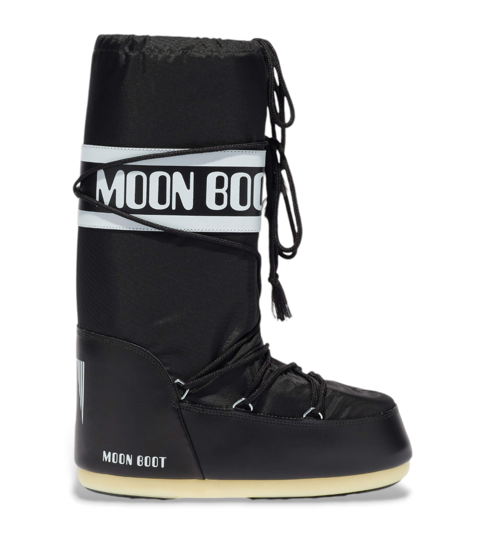Moon Boot für Damen. 80D1400440 Icon Nylon Stiefel schwarz (31/34), Wohnung, Keine, Lässig, Schnee