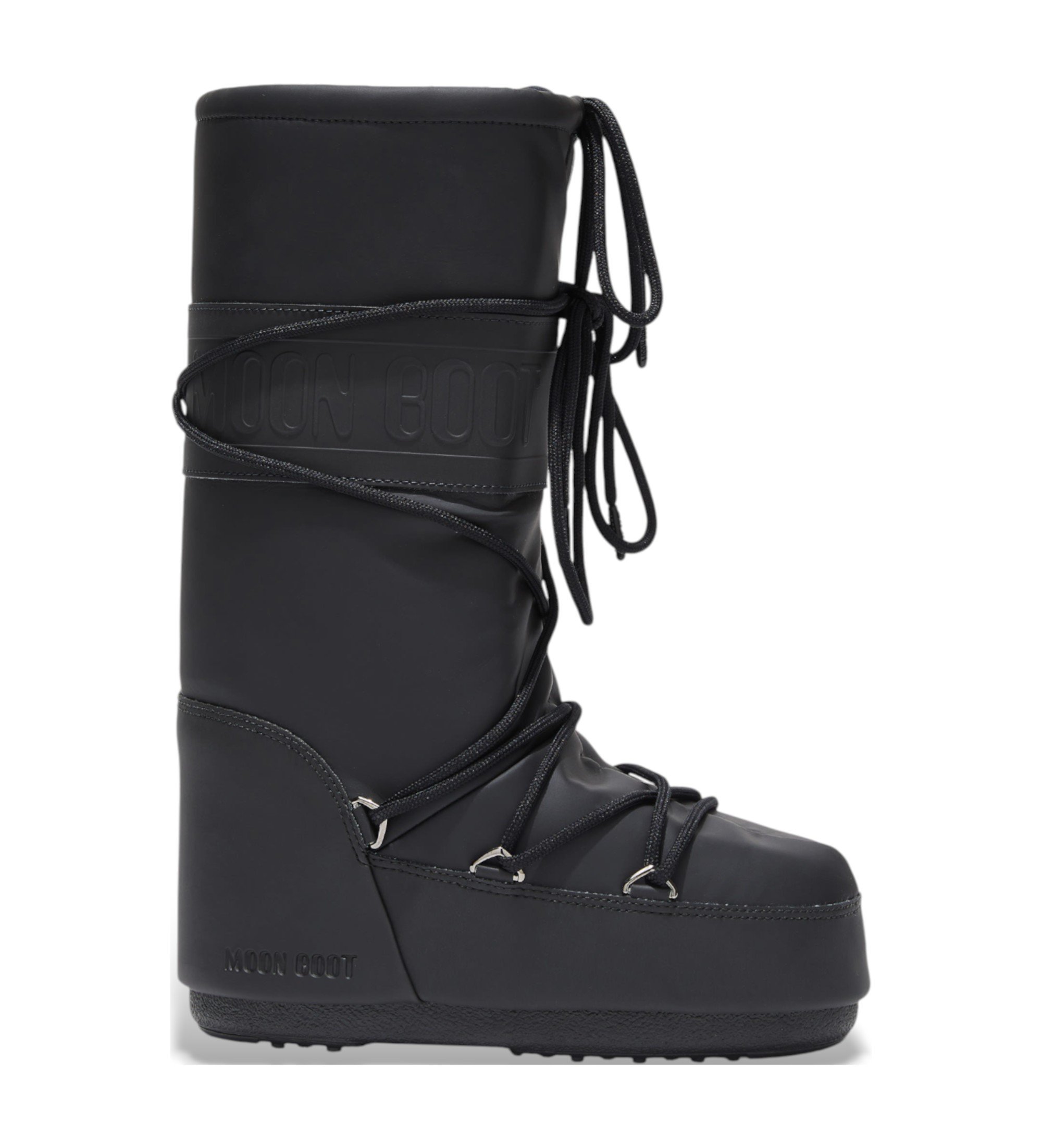 Moon Boot Unisex. 80D1402760 Icon Gummistiefel schwarz (42/44), Wohnung, Schnürsenkel, Lässig