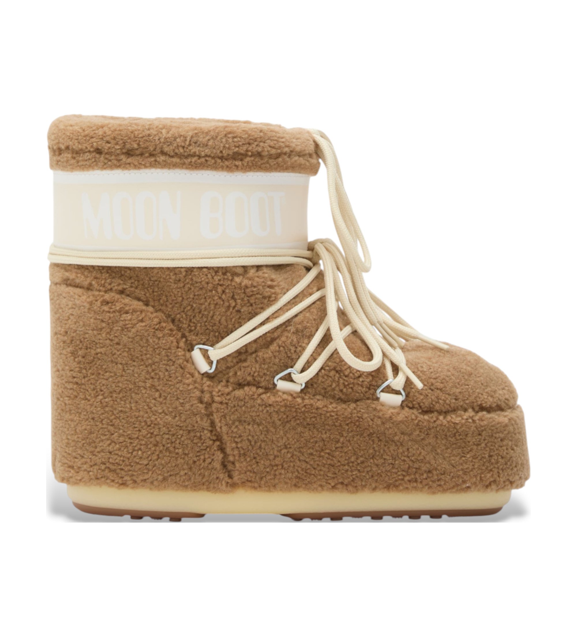 Moon Boot Unisex. 80D1409700 Braune Icon Low-Stiefeletten (39/41), Wohnung, Schnürsenkel, Lässig