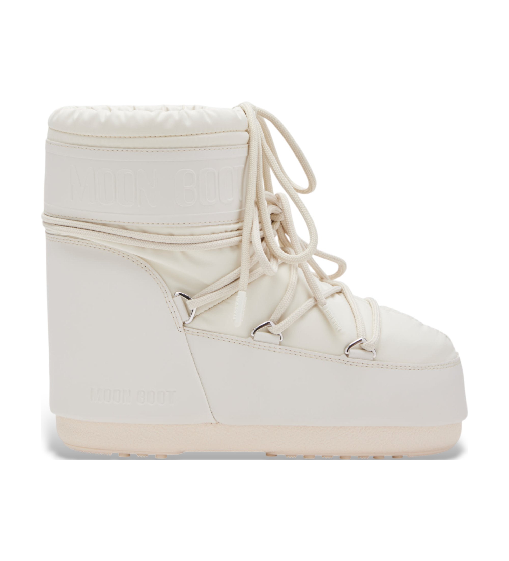 Moon Boot Unisex. 80D1409380 Icon Low Gummistiefel Beige (36/38), Wohnung, Schnürsenkel, Lässig