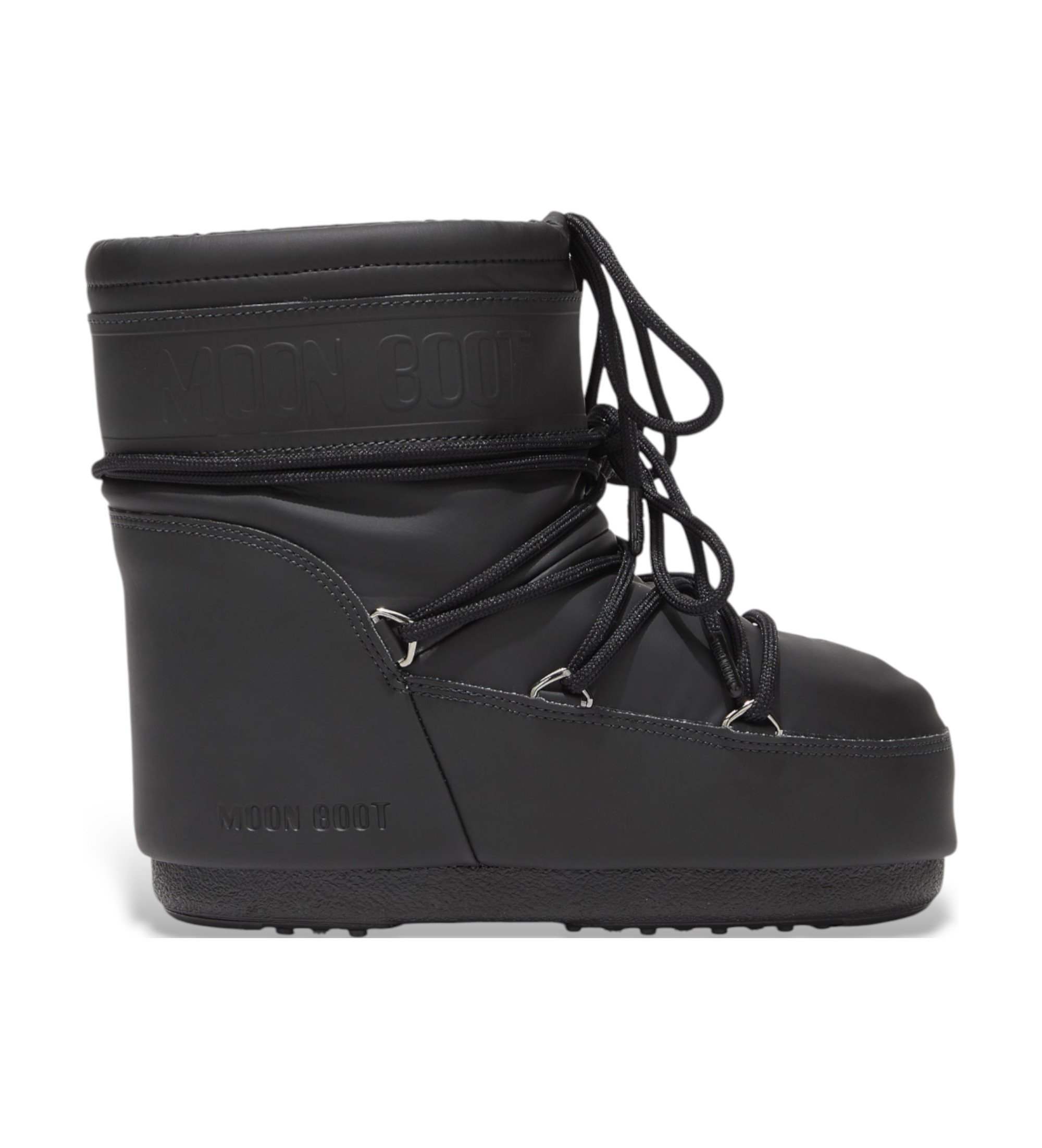 Moon Boot Unisex. 80D1409380 Icon Low Gummistiefel schwarz (42/44), Wohnung, Schnürsenkel, Lässig