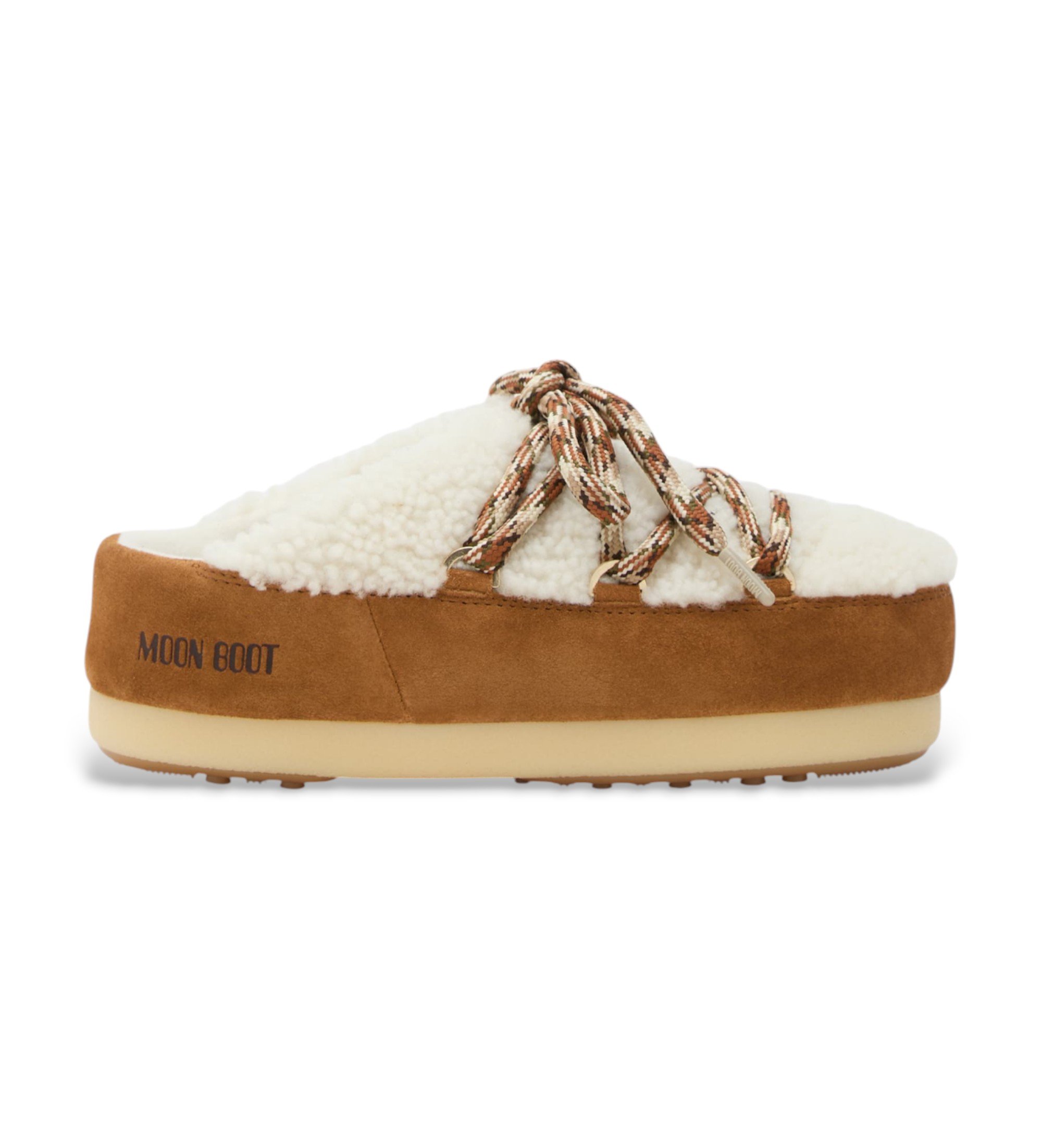 Moon Boot für Damen. 80D1470100 Evx Shearling braun clogs (35/36), Leder, Wohnung, Keine, Lässig