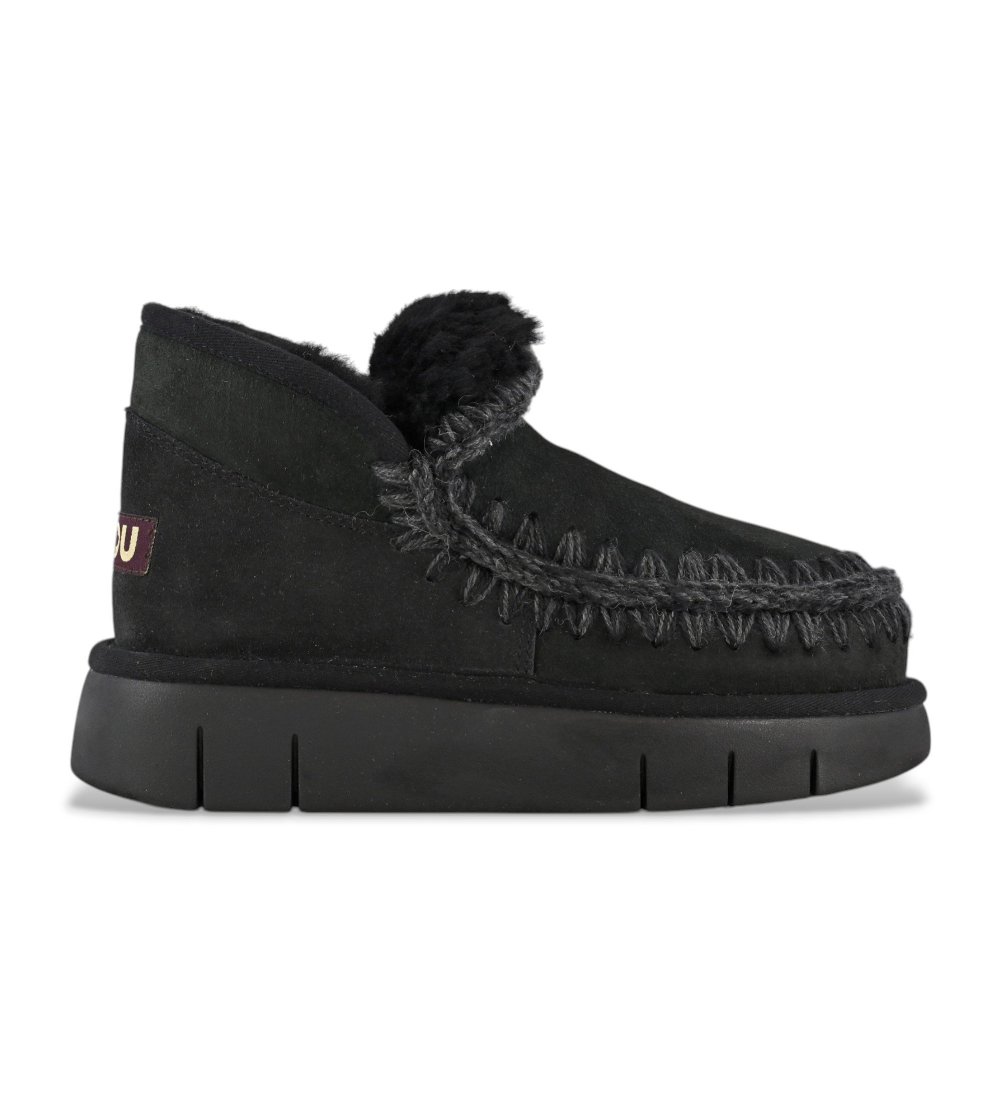 Mou für Damen. MU.FW531009A Eskimo Bounce Lederschuhe schwarz (37), 3 bis 5 cm, Keine, Lässig