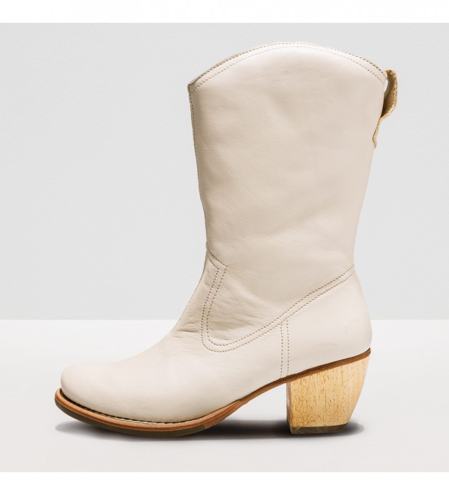 Neosens für Damen. 330981F60003_0B0 Lederstiefel S3098 Munson weiß -Absatzhöhe 5,5cm (39), 5 bis 8 cm, Reißverschluss, Lässig