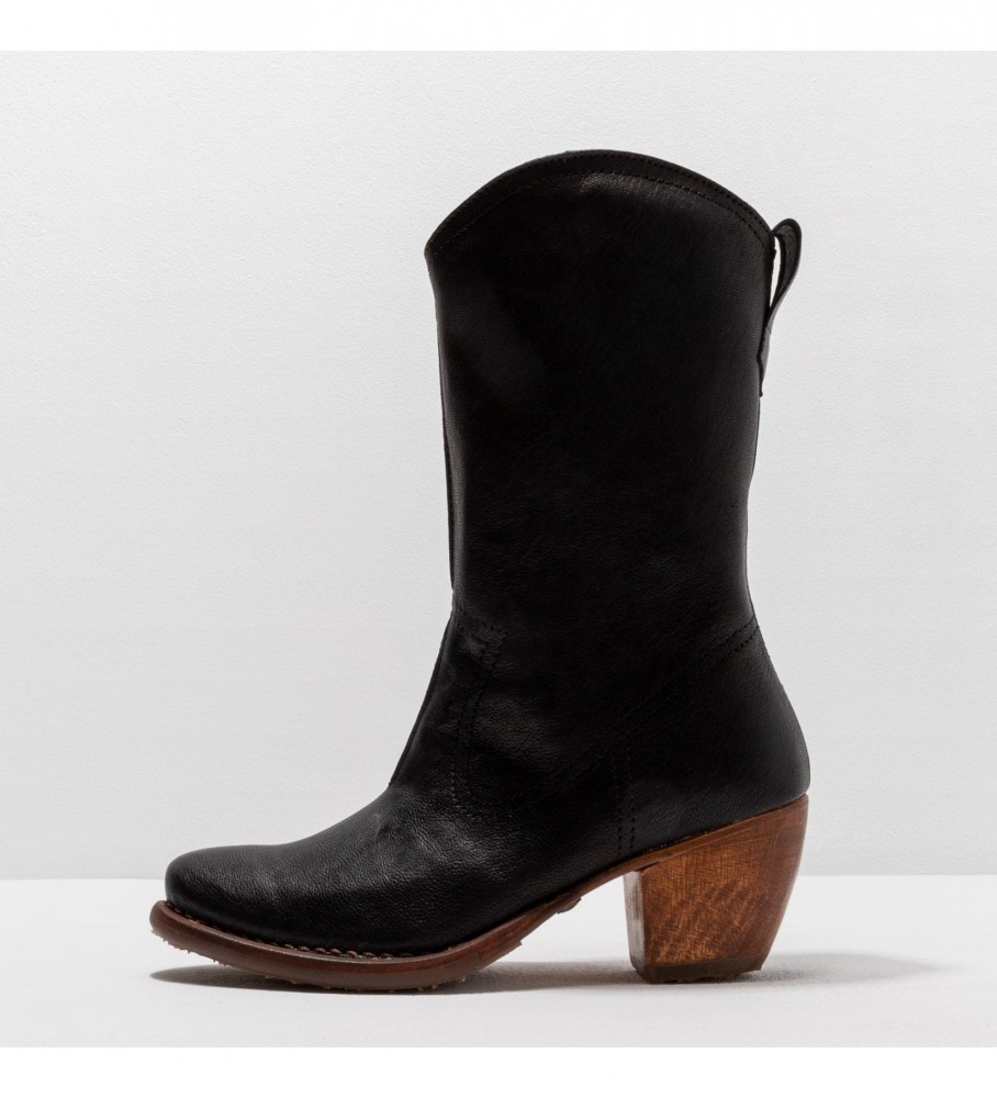 Neosens für Damen. 330981010003_001 Lederstiefel S3098 Munson schwarz -Absatzhöhe 5,5cm (42), 5 bis 8 cm, Reißverschluss, Lässig