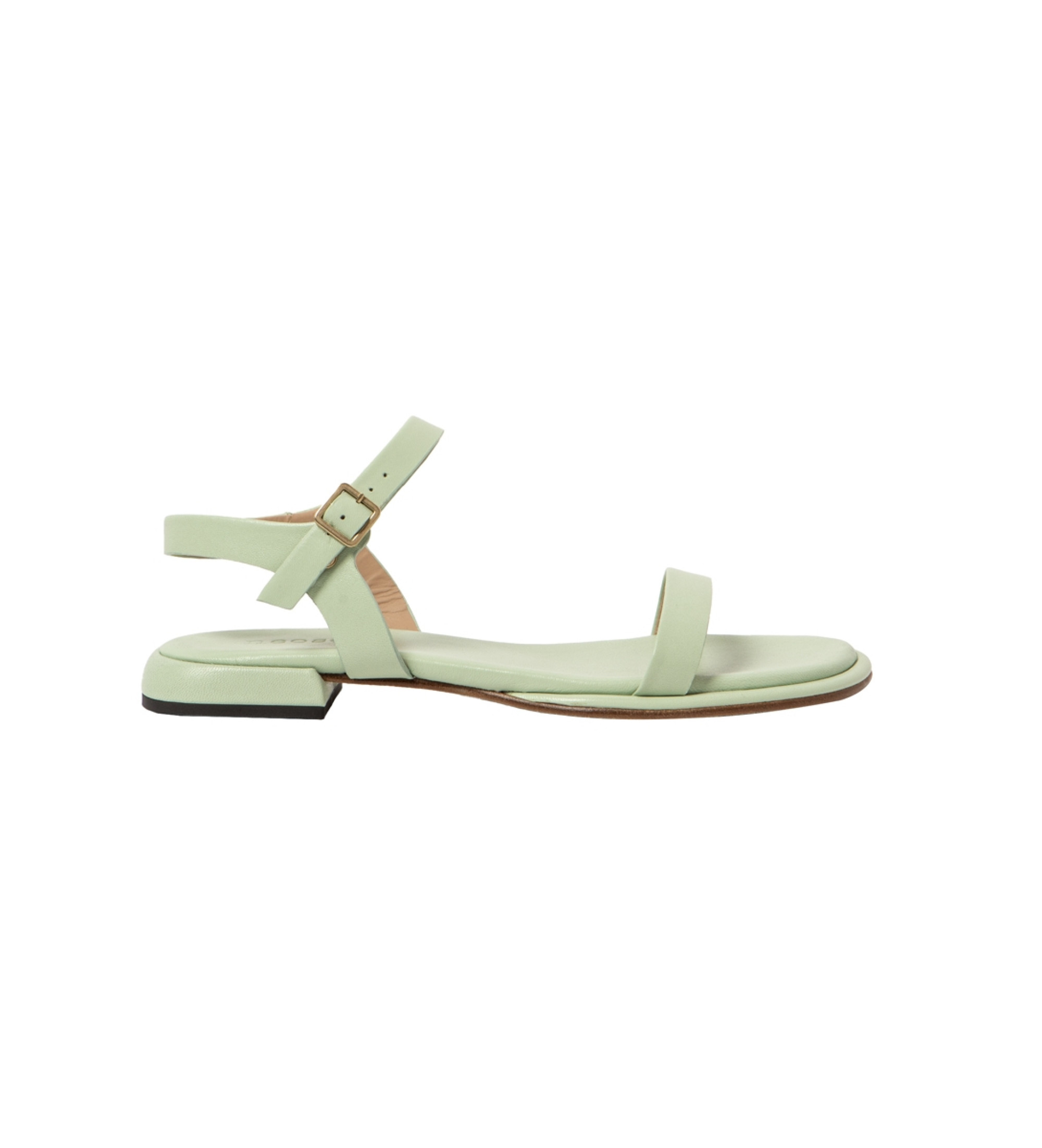 Neosens für Damen. 3315211WL003_0G3 Ledersandalen S3152 grün (39), Wohnung, Schnalle, Lässig