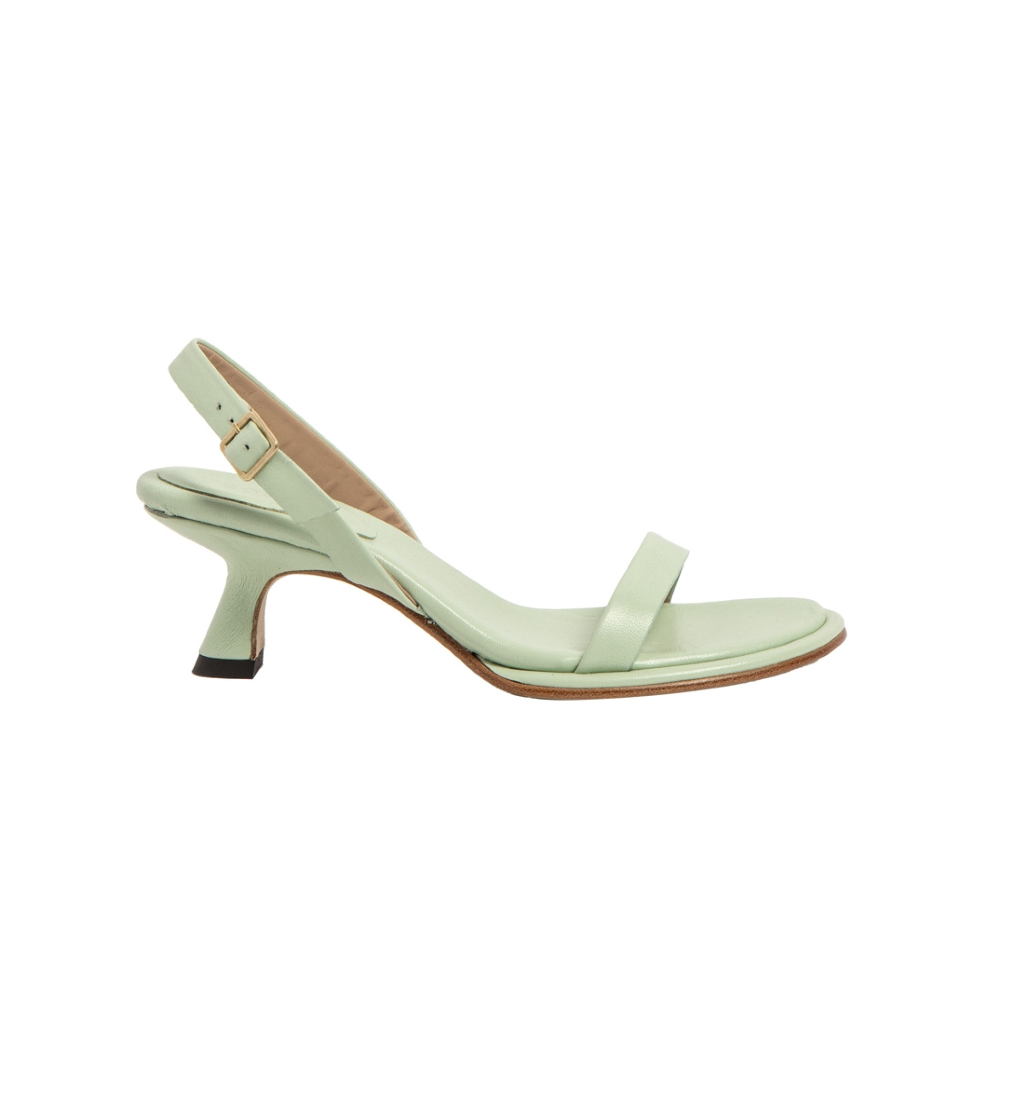 Neosens für Damen. 3316411WL003_0G3 Lederschuhe S3164 grün -Absatzhöhe 6cm (41), 5 bis 8 cm, Schnalle, Lässig, Party