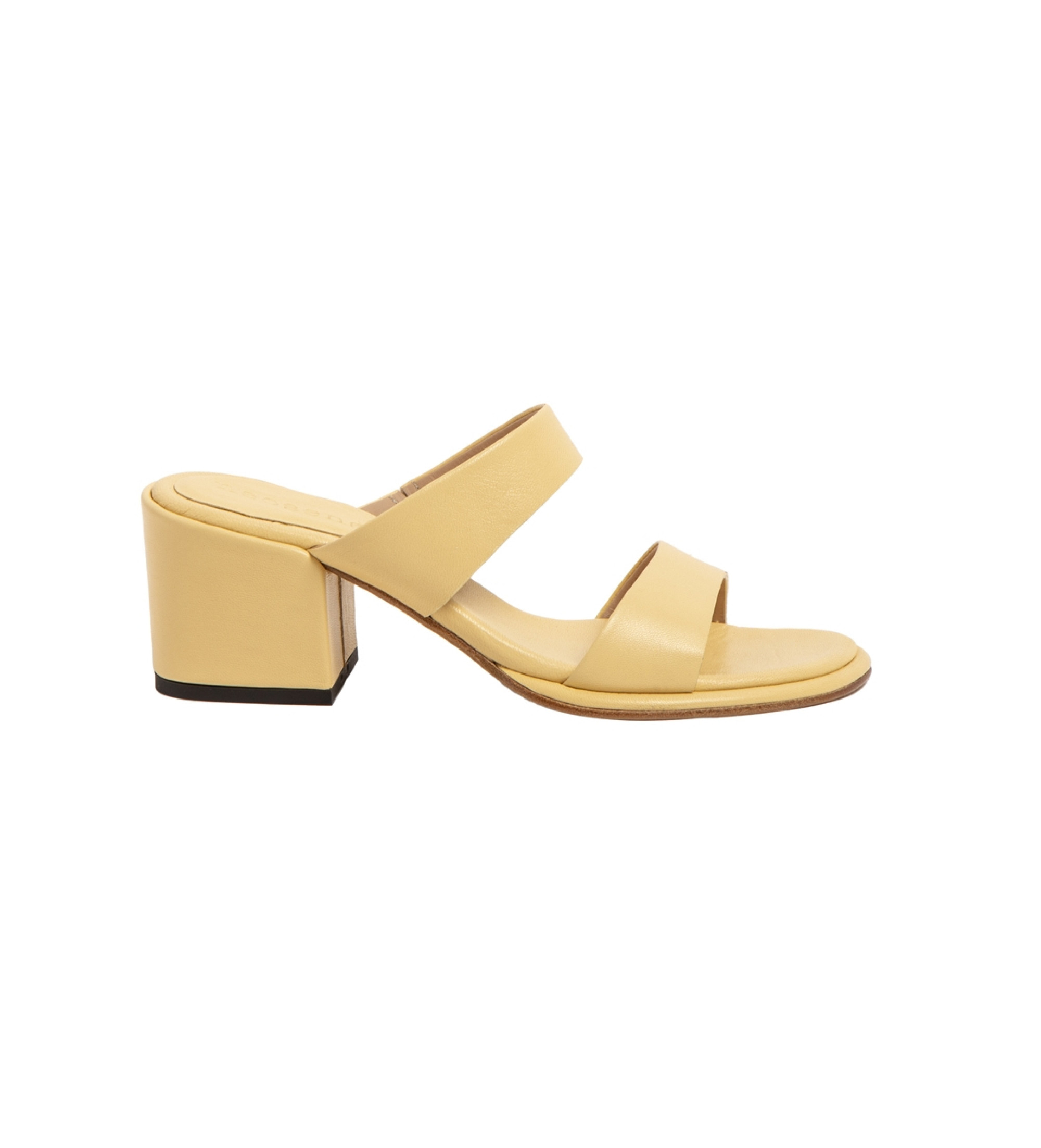 Neosens für Damen. 3317411T1003_024 Ledersandalen S3174 gelb -Absatzhöhe 6cm (37), 5 bis 8 cm, Keine, Lässig, Party