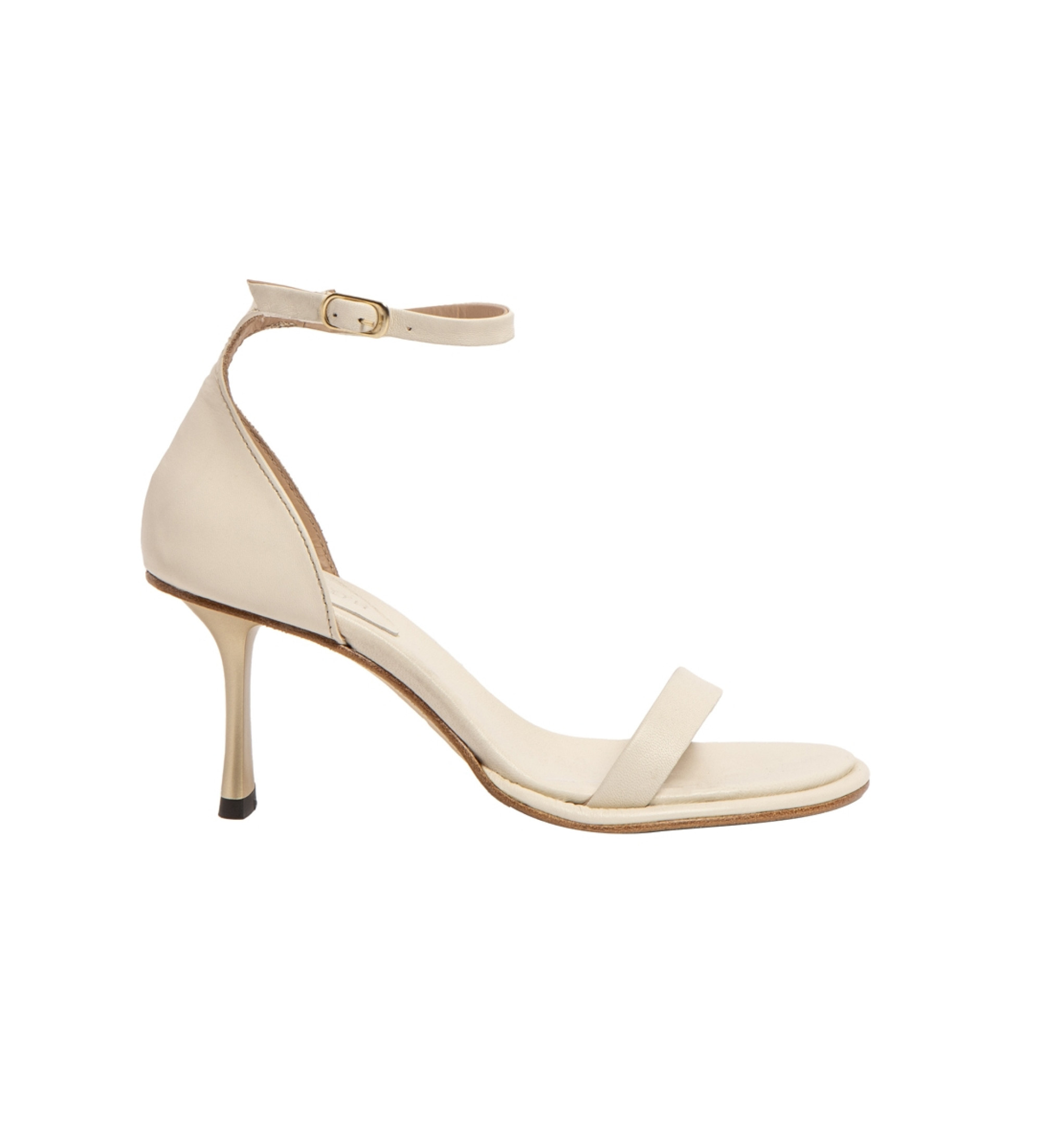 Neosens für Damen. 3319311ZZ003_020 Leder Sandalen S3193 Albana beige -Höhe Absatz 8cm (41), 8 bis 10 cm, Schnalle, Lässig, Party