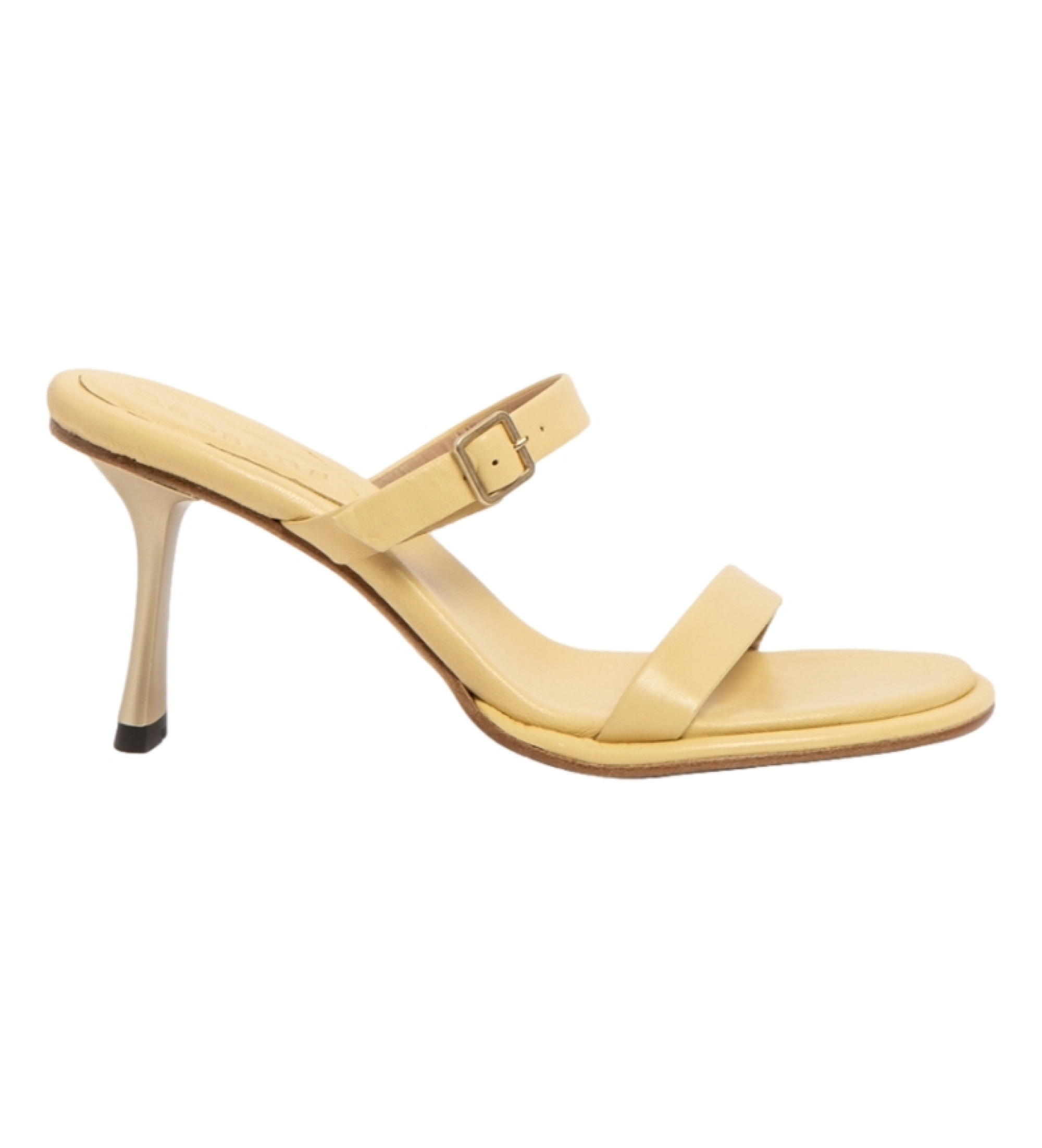 Neosens für Damen. 3319411T1003_024 Ledersandalen S3194 Nappa gelb -Absatzhöhe: 8cm (40), 5 bis 8 cm, Keine, Schnalle, Lässig