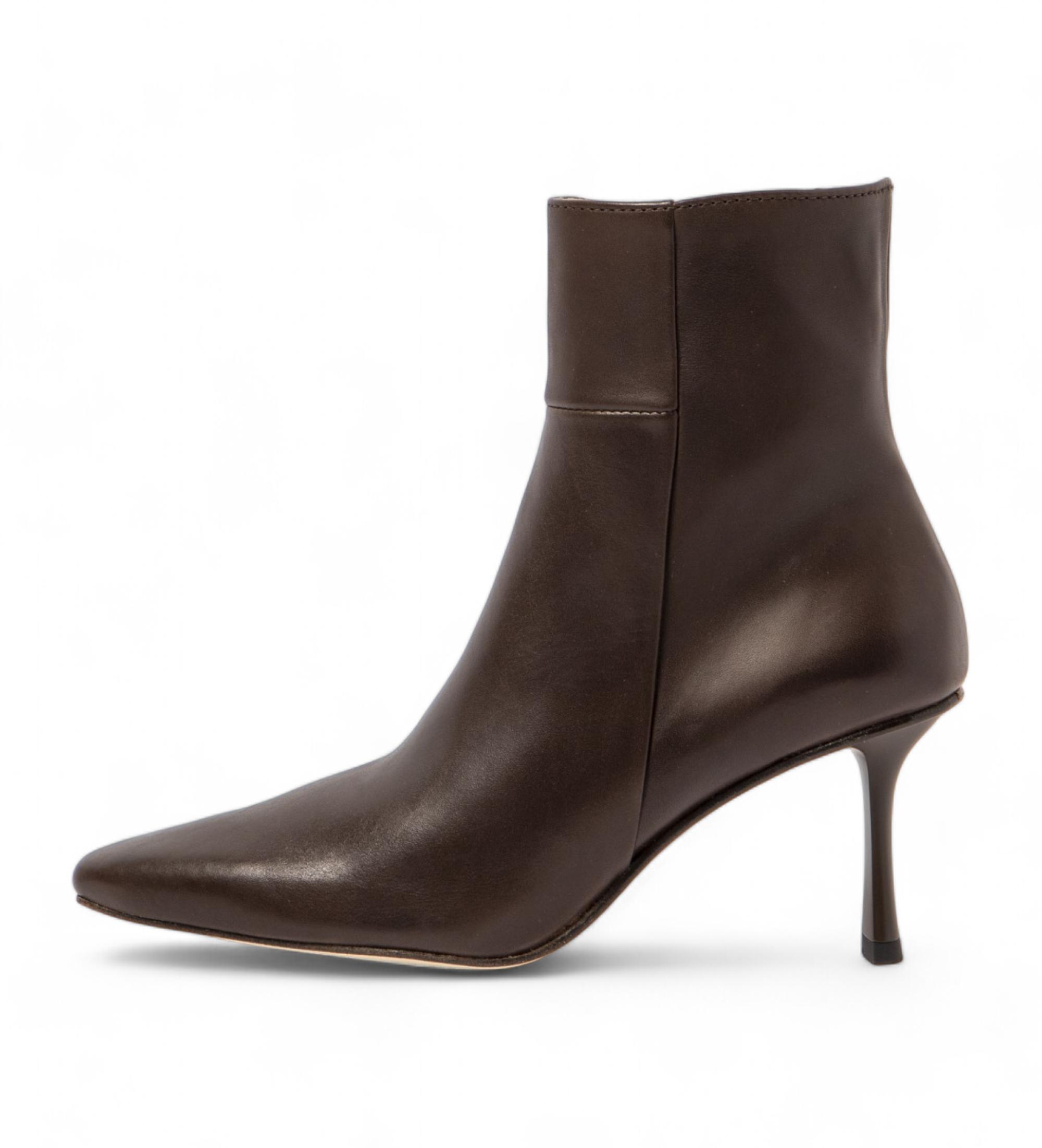 Neosens für Damen. 331951104003_012 Braune Lederstiefeletten S3195 (42), 8 bis 10 cm, Reißverschluss, Lässig