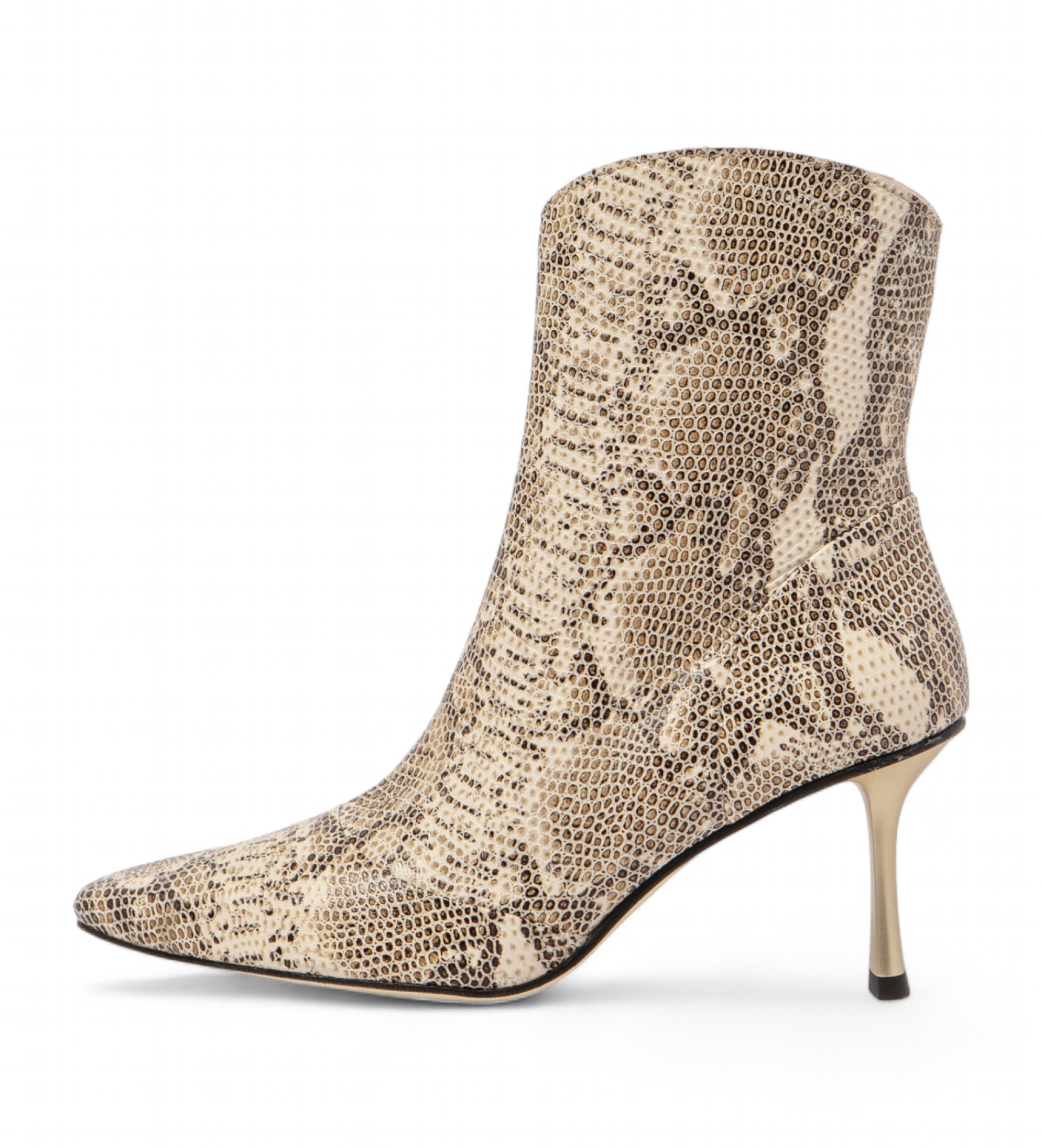 Neosens für Damen. 3319611SM003_ESP Lederstiefelette S3196 beige (41), 8 bis 10 cm, Reißverschluss, Lässig