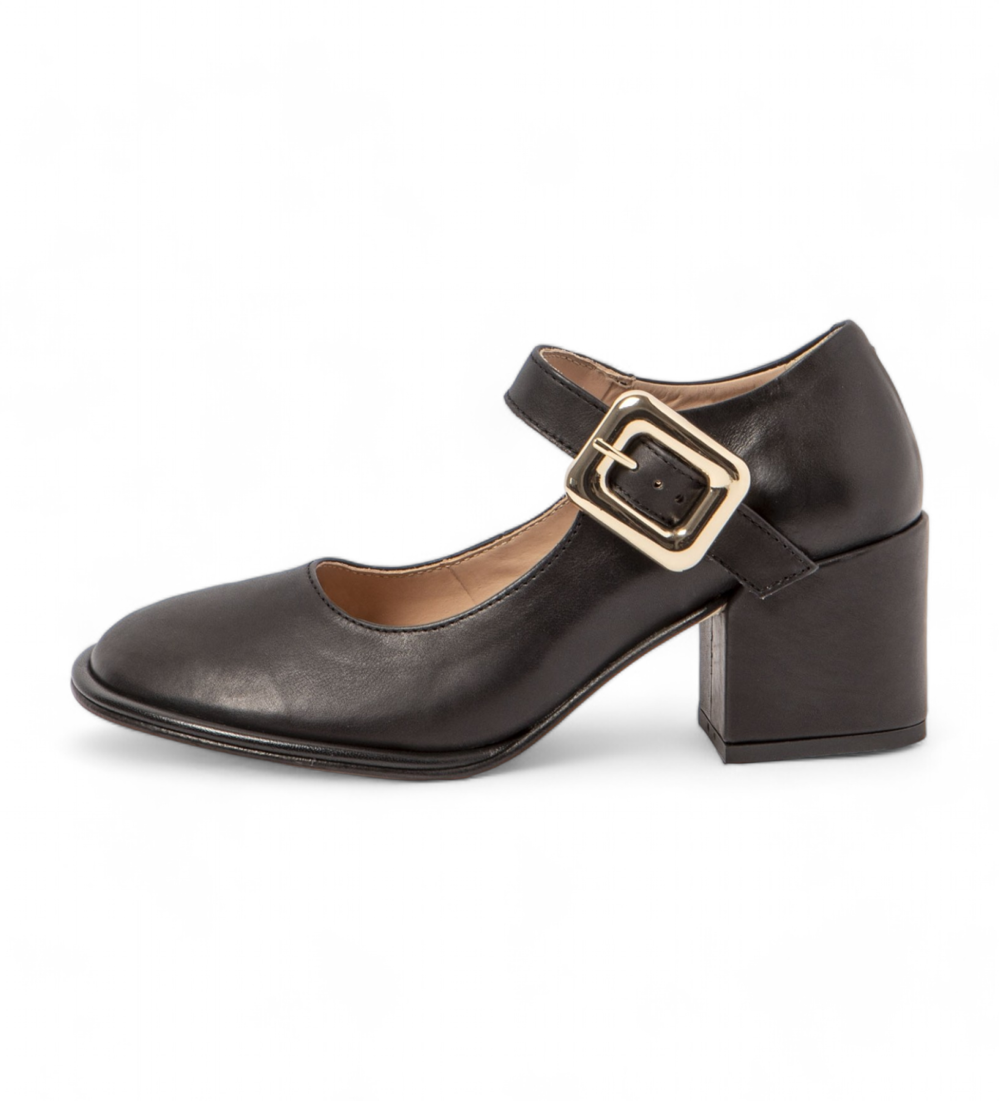 Neosens für Damen. 333731101003_001 Lederschuhe S3373 schwarz (40), 5 bis 8 cm, Schnalle, Lässig
