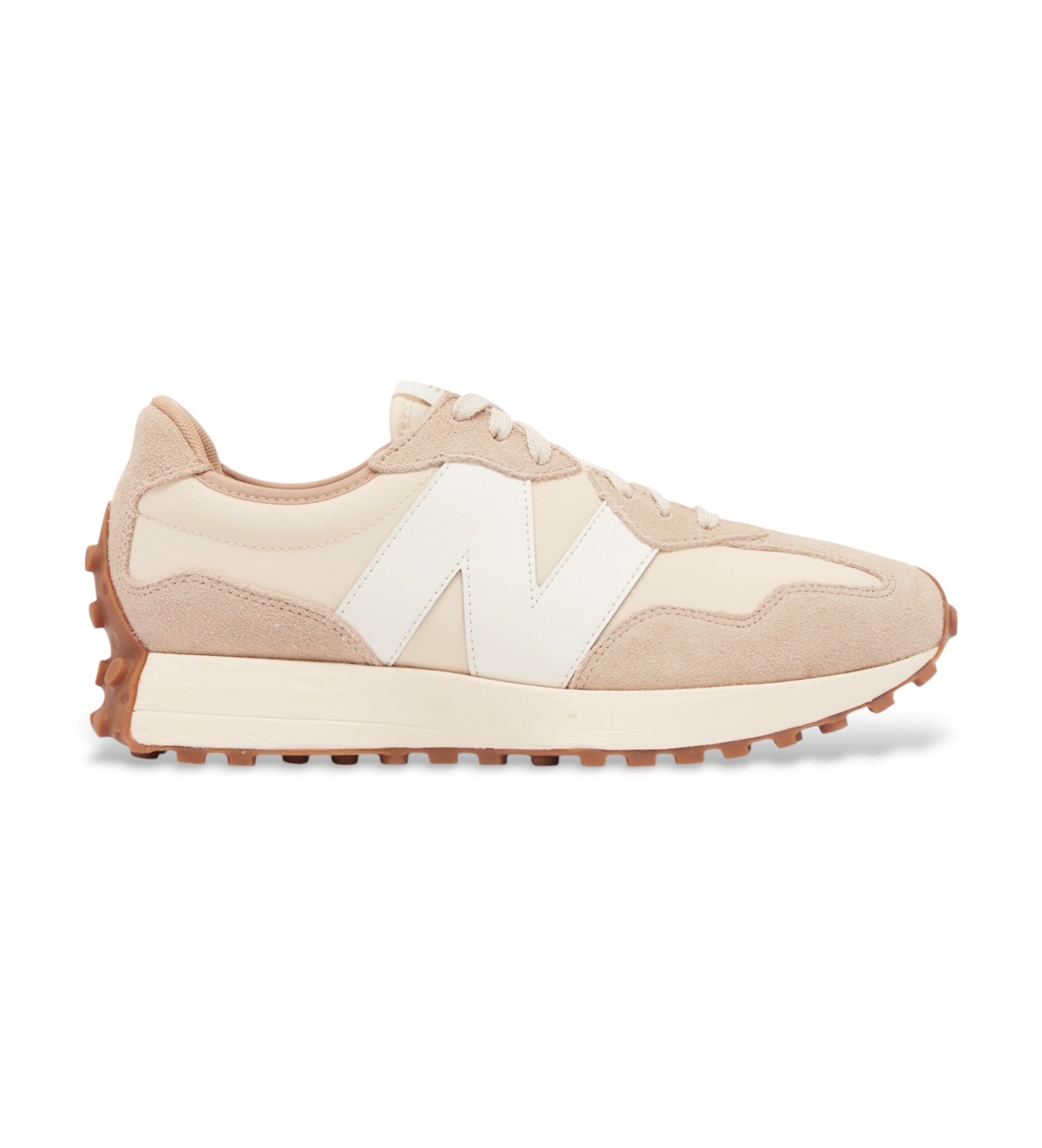 New Balance für Herren. MS327V1 Sneaker 327 beige (42.5), Wohnung, Wildleder, Schnürsenkel, Lässig, Sportlich