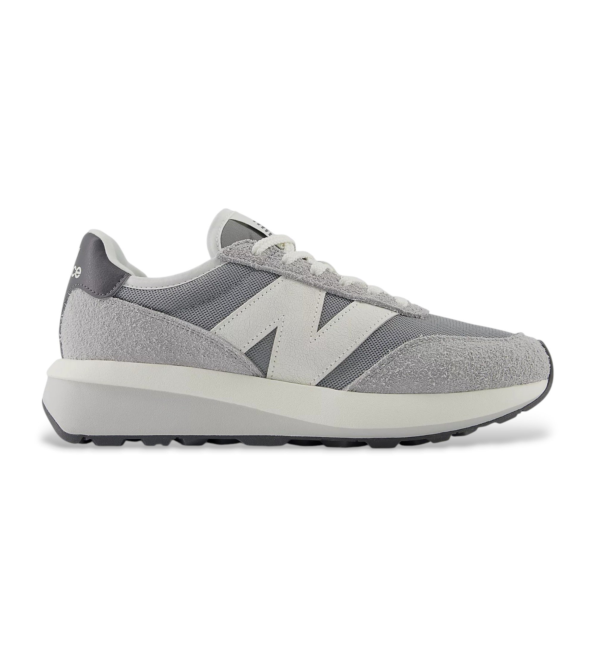 New Balanceunisex. U370V1 Lederen sneakers 370 grijs (37), Leer, 1 tot 3 cm, Veters, Casual