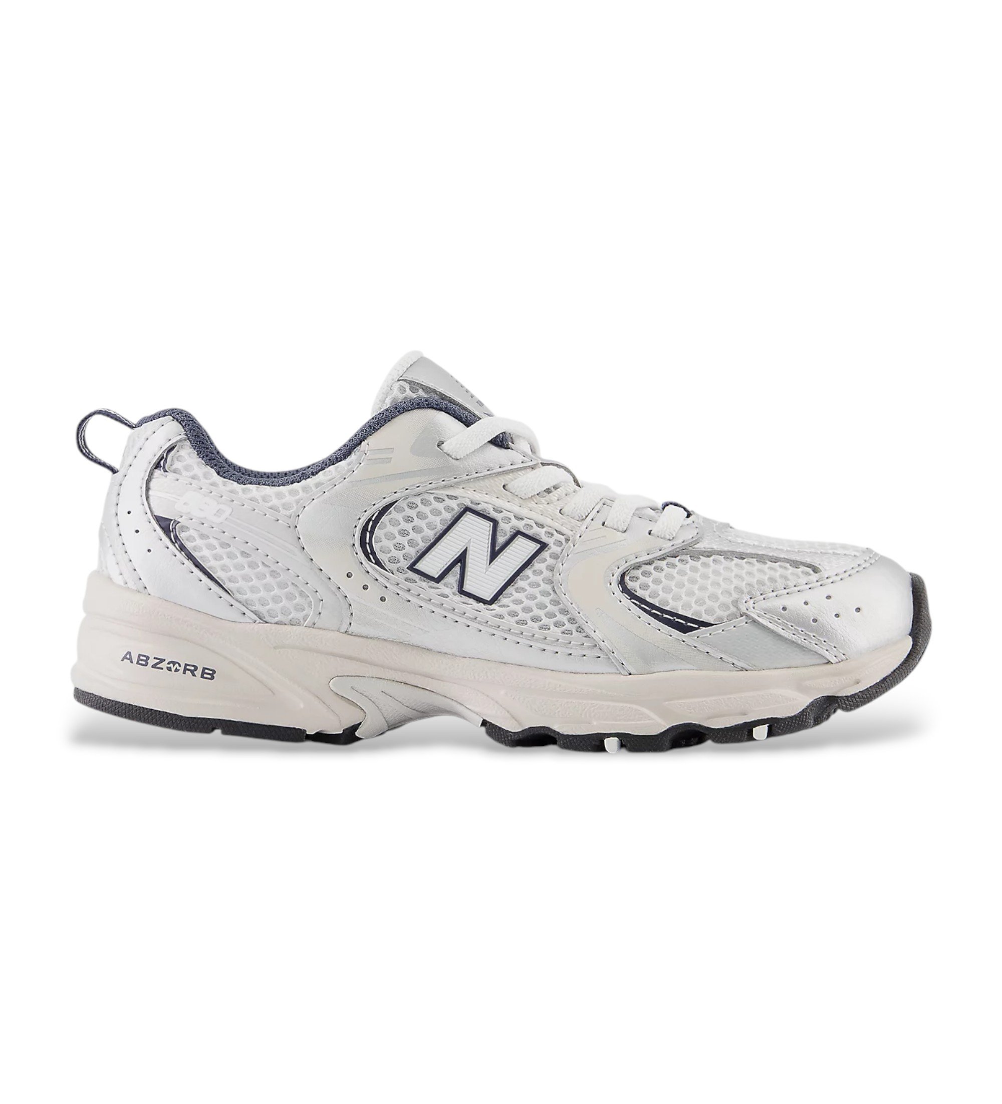 New Balance Unisex für Kinder. PZ530V1 Schuhe 530 Bungee weiß (32.5), Wohnung, Schnürsenkel, Lässig, Kinderbekleidung