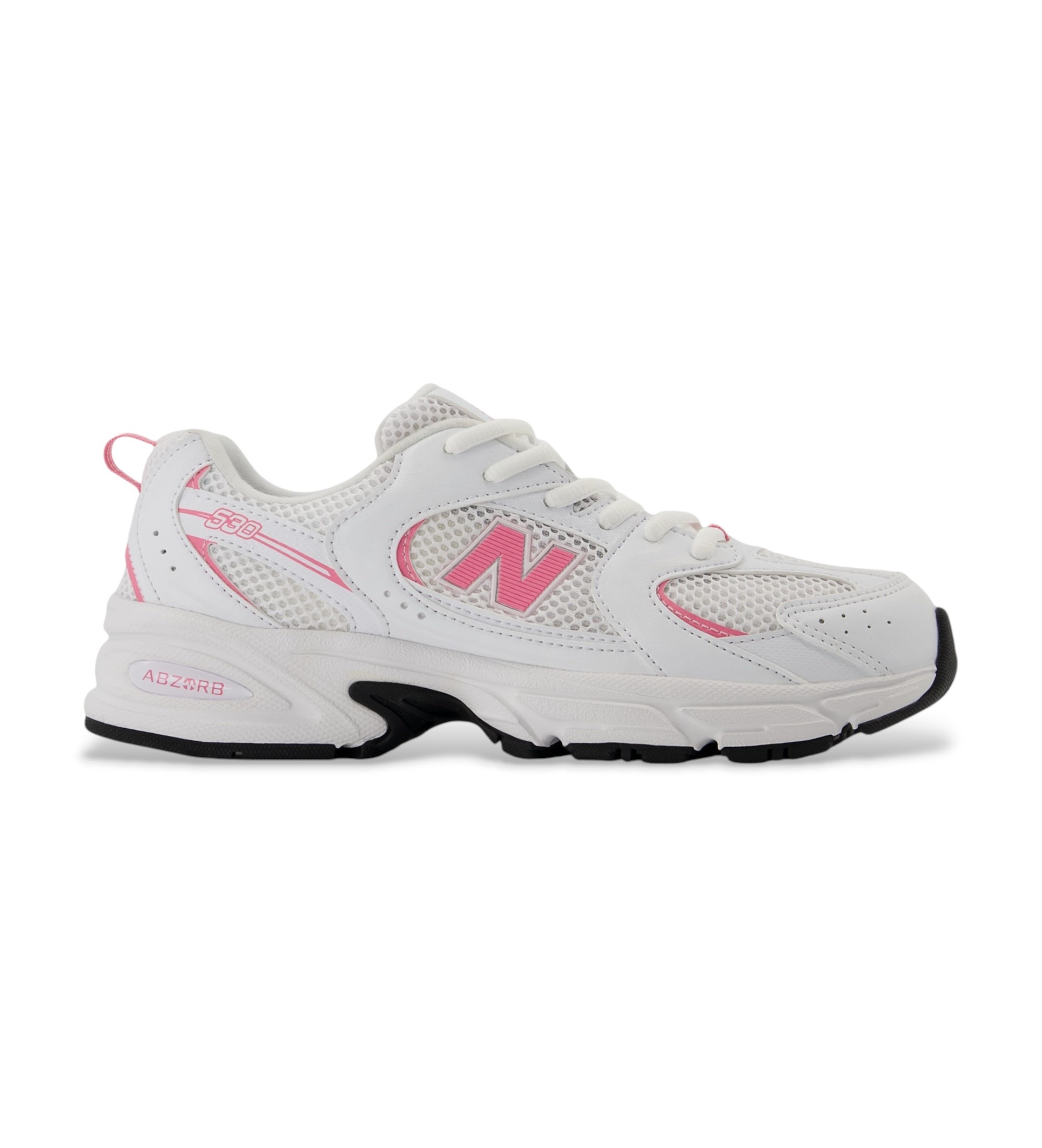 New Balance Unisex für Kinder. GR530V1 Sneaker 530 weiß (35.5), Wohnung, Schnürsenkel, Lässig, Masche, Kinderbekleidung