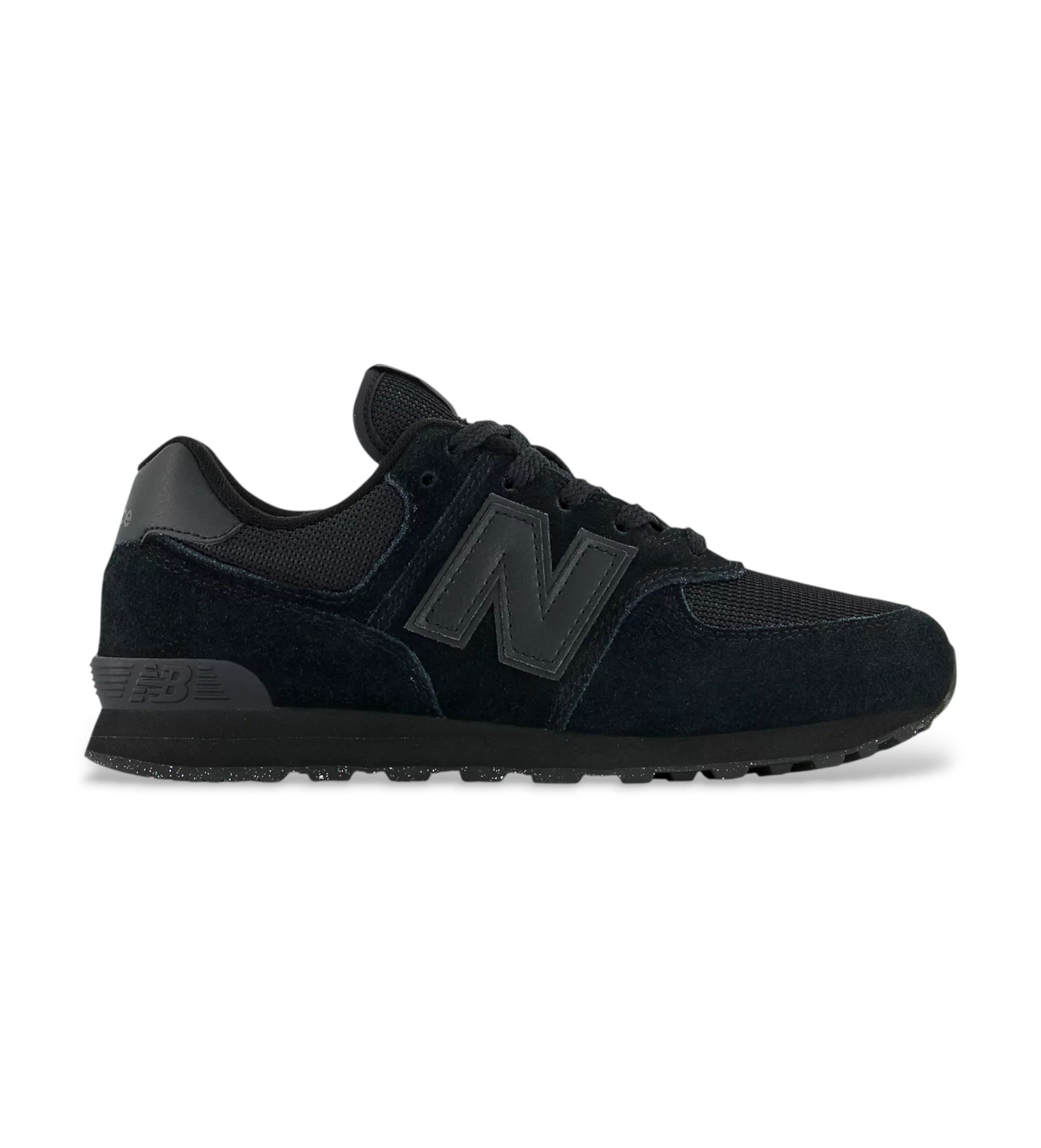 New Balance Unisex für Kinder. GC574V1 Turnschuhe 574 schwarz (38), Wohnung, Schnürsenkel, Lässig, Kinderbekleidung