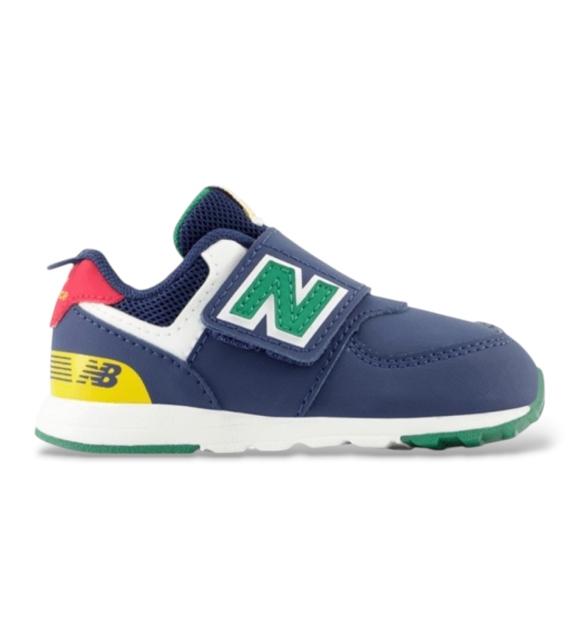 New Balance Unisex für Kinder. NW574V2 Sneaker 574 Klettverschluss marineblau (21), Wohnung, Lässig, Kinderbekleidung
