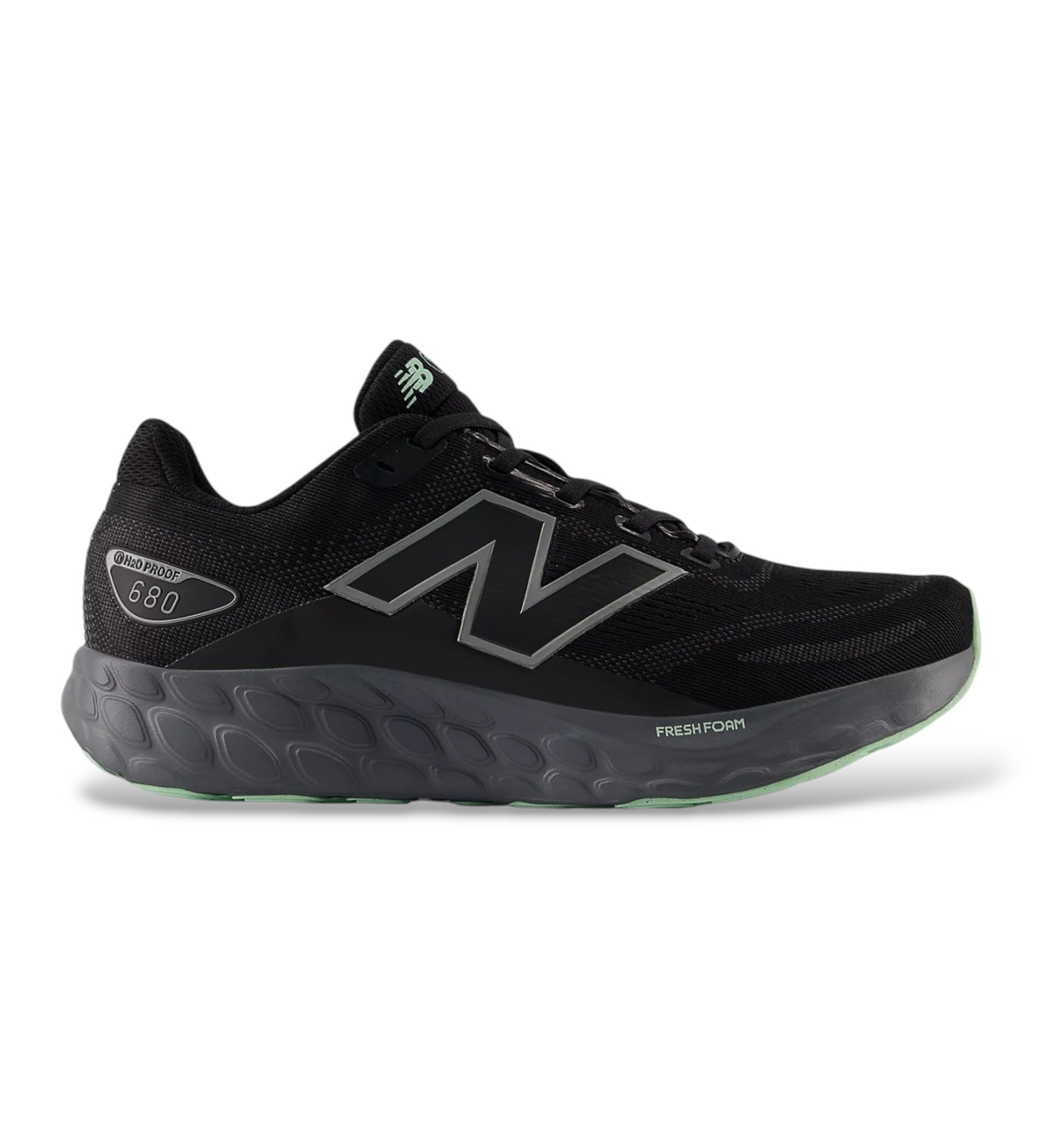 New Balance für Damen. W680WV8 Fresh Foam 680 v8 Wasserdichte Sneaker schwarz (38 D), Wohnung, Schnürsenkel, Lässig, Sportlich, Laufen, Mult