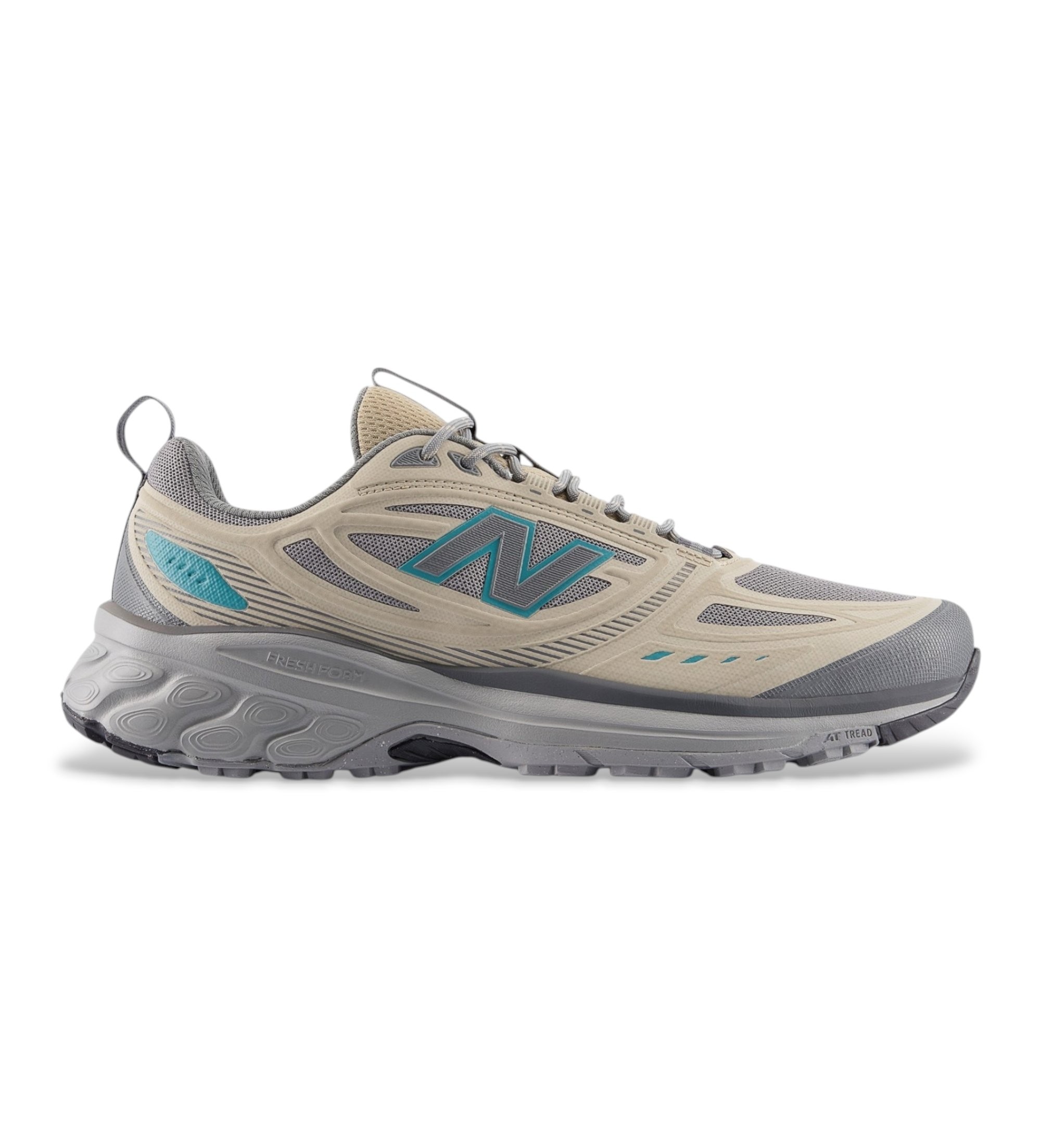 New Balance für Herren. M410V9_RU Schuhe Fresh Foam 410v9 beige (43), Wohnung, Schnürsenkel, Lässig, Sportlich, Laufen, Multisport, Masche,