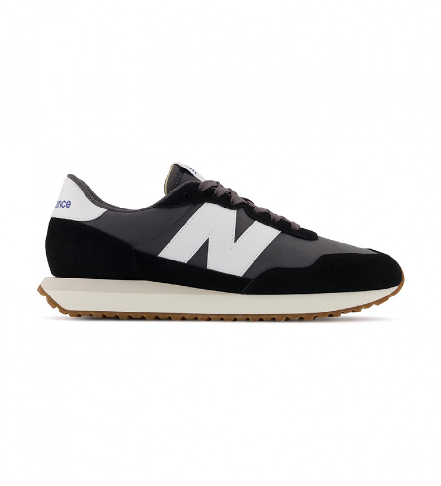 New Balance für Herren. MS237V1 Leder Turnschuhe MS237GA schwarz (44.5), Wohnung, Schnürsenkel, Lässig, Sportlich, Laufen, Multisport