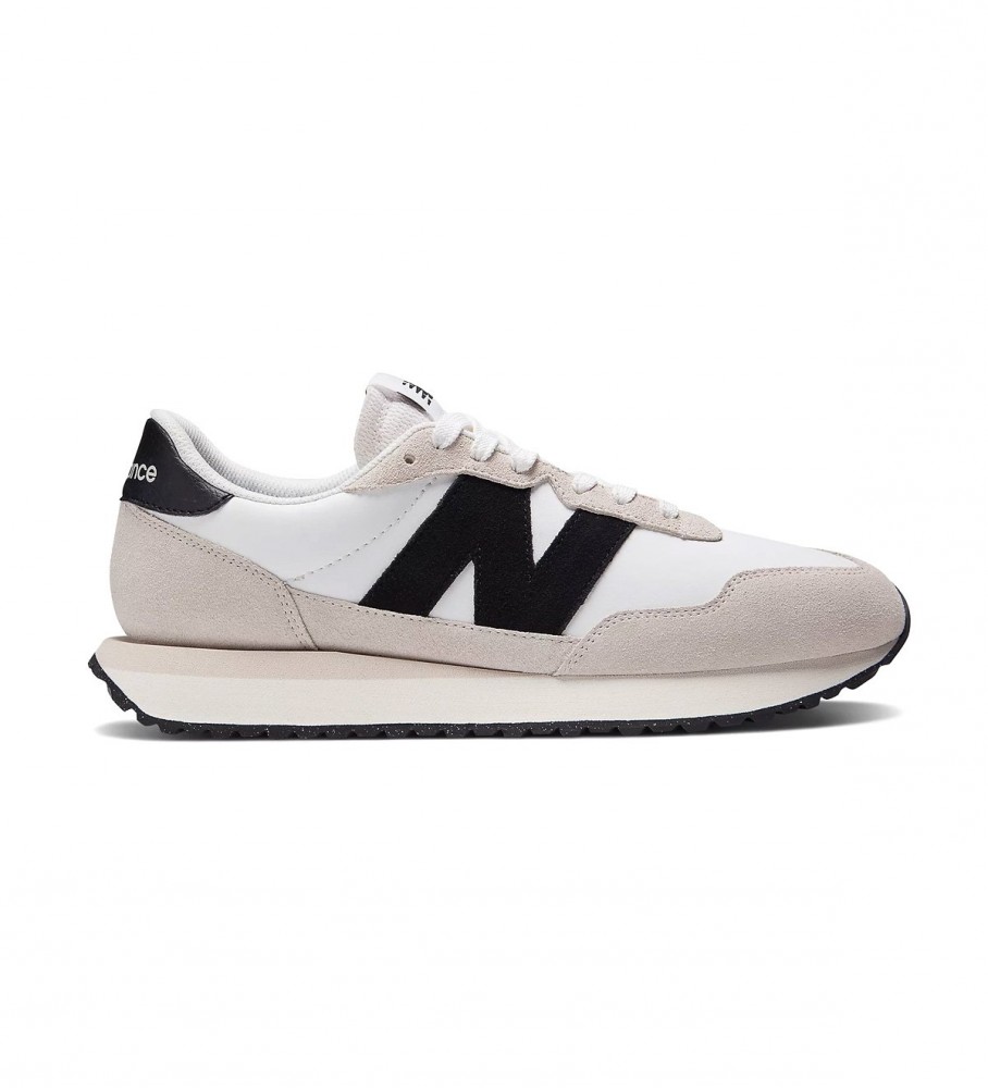 New Balance für Herren. MS237V1 Turnschuhe 237 beige, weiß (44), Wohnung, Schnürsenkel, Lässig