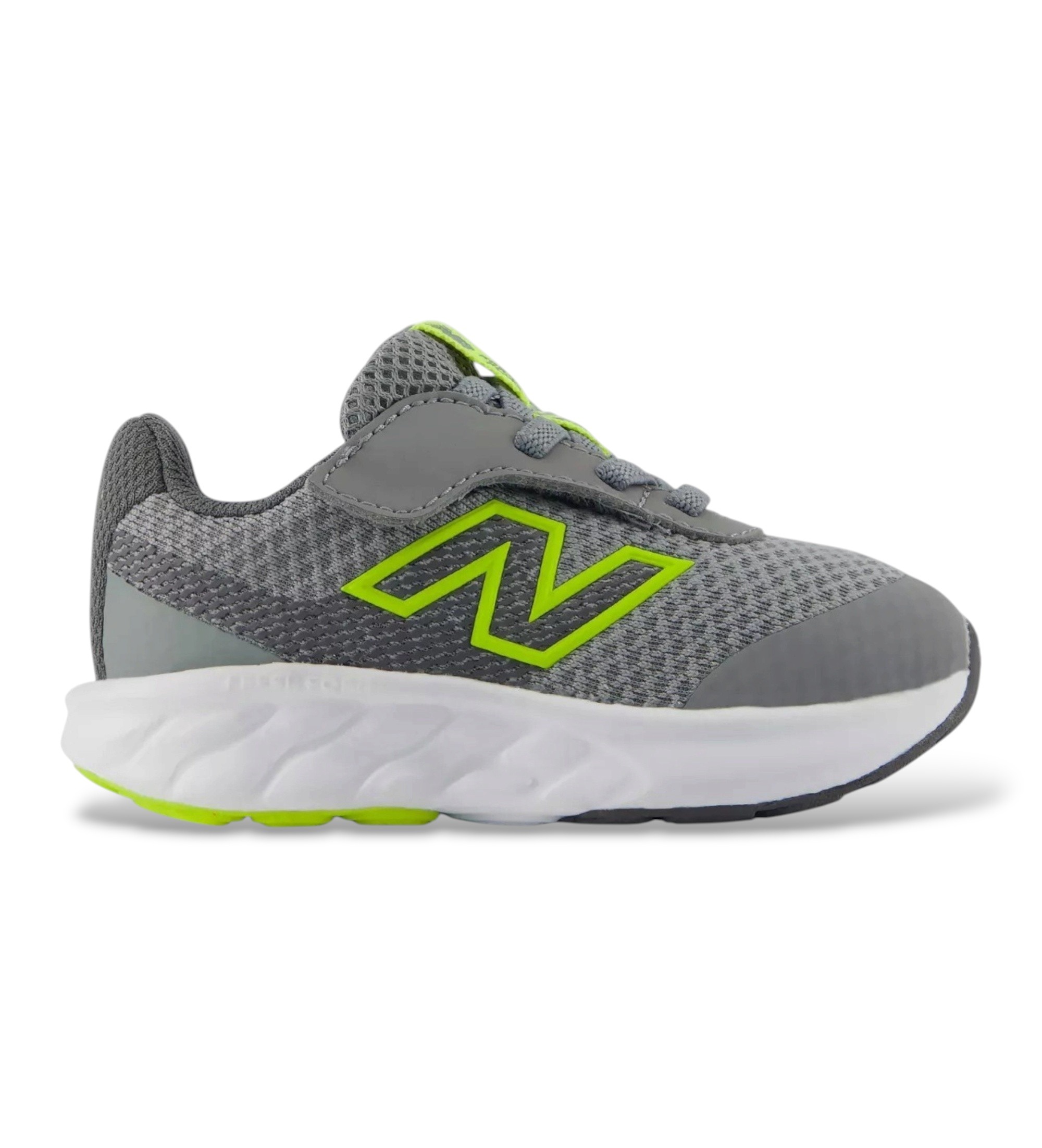 New Balance Unisex für Kinder. I520V9_KP Sneaker 520 Airplane Hook & Loop, grau (085 M = 25.5), Wohnung, Klettverschluss, Sportlich, Mas
