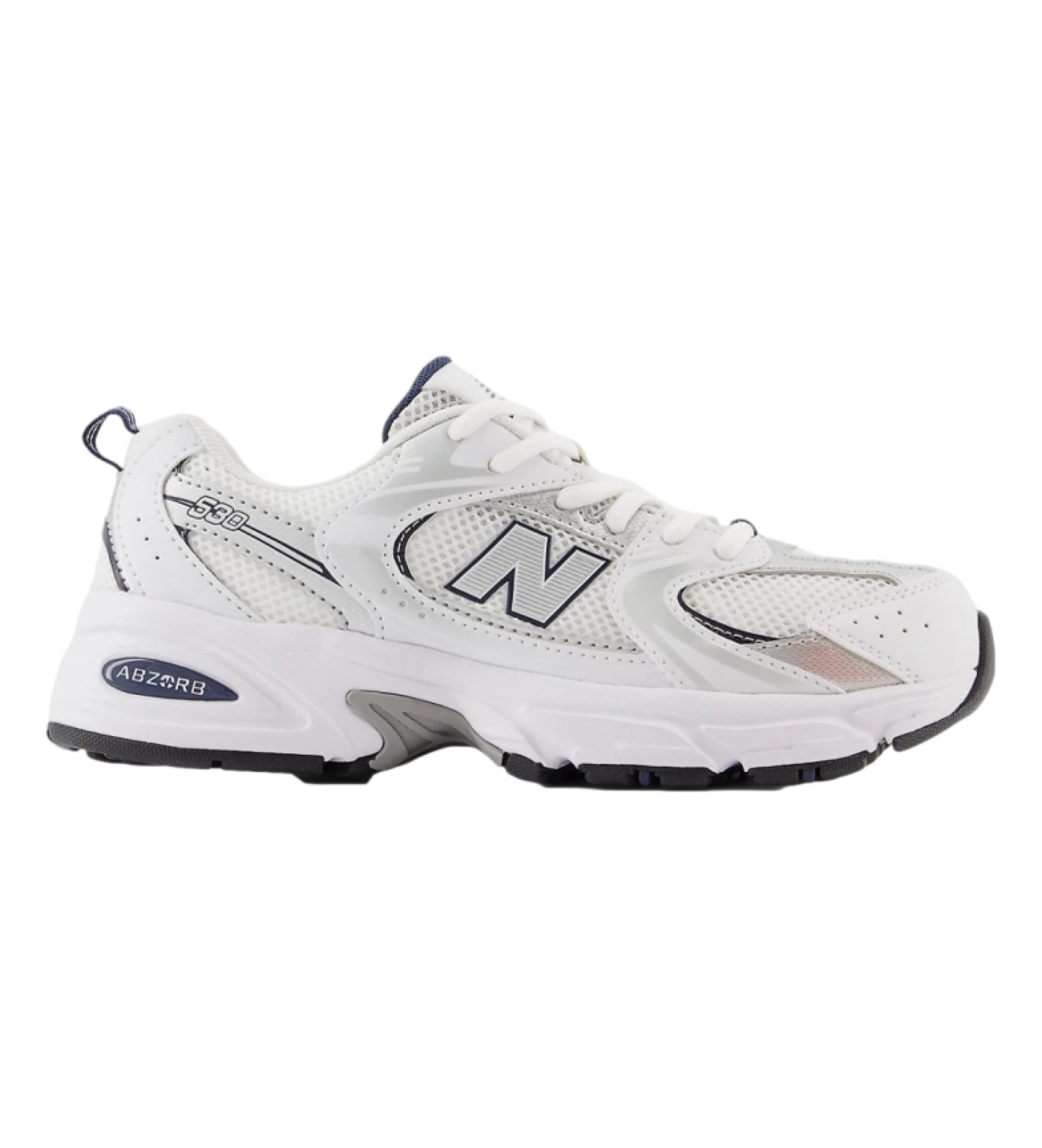 New Balance für Frauen/Mädchen. GR530V1 Schuhe 530 (37), Weiß, Wohnung, Schnürsenkel, Lässig, Sportlich, Kinderbekleidung